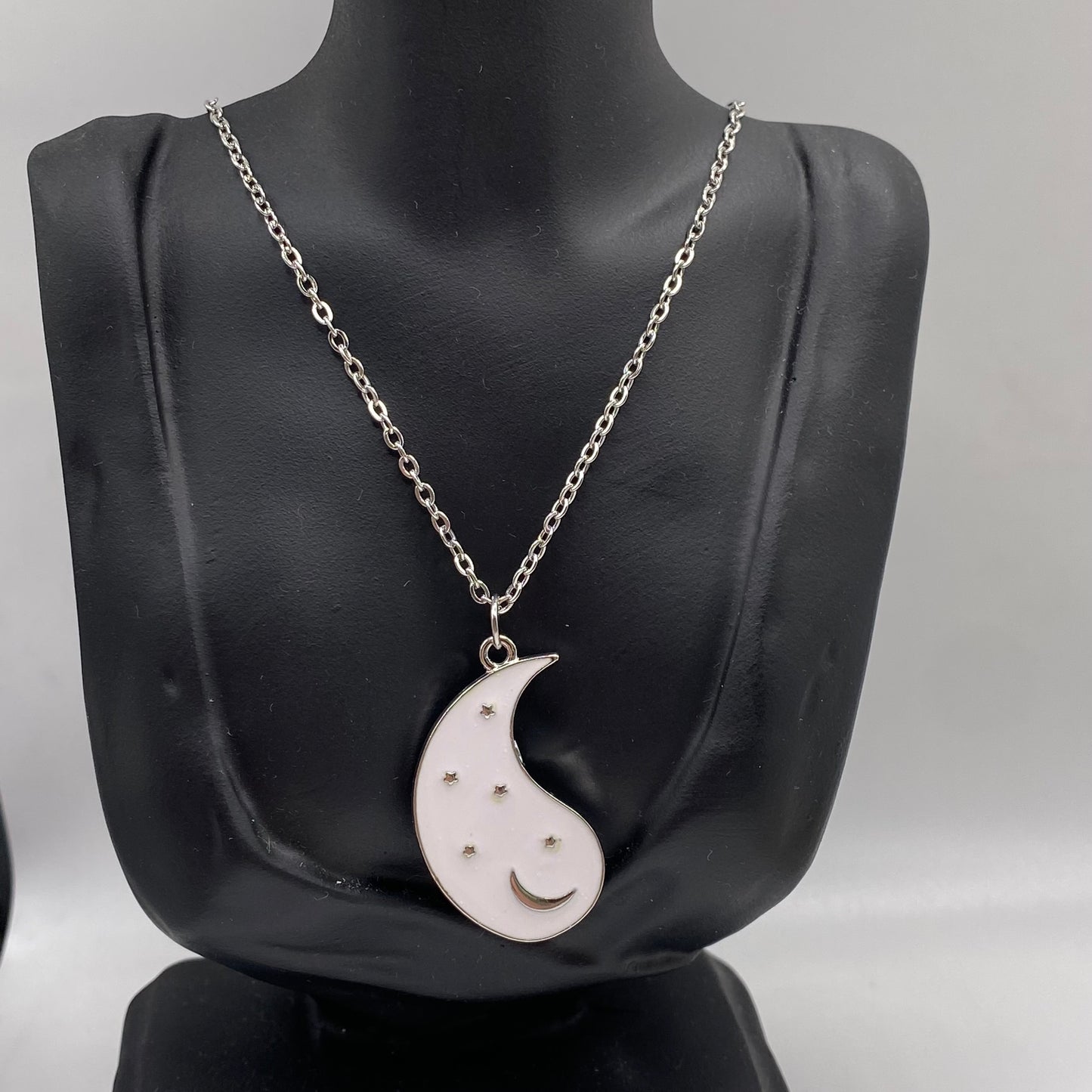 Yin and Yang Matching Magnetic Necklaces