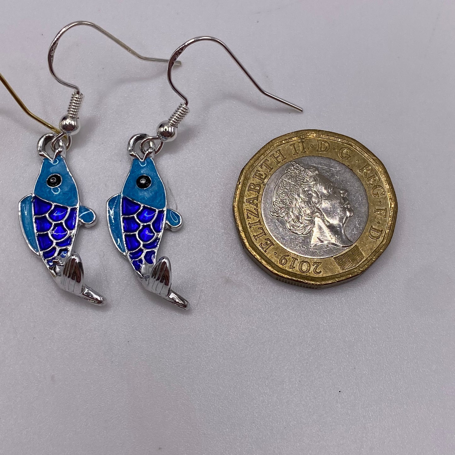 Blue Fish Earrings