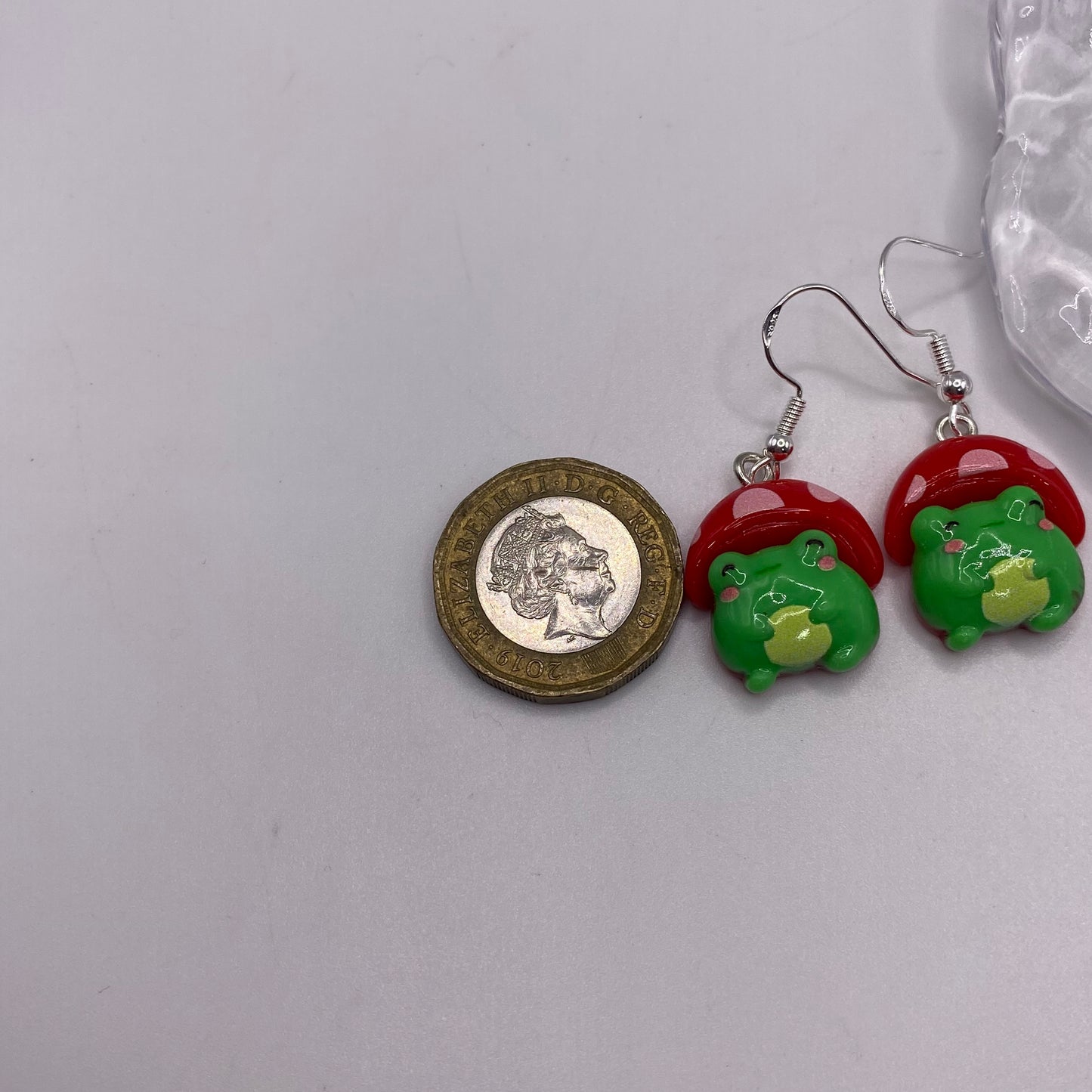 Mushroom Frog Earrings