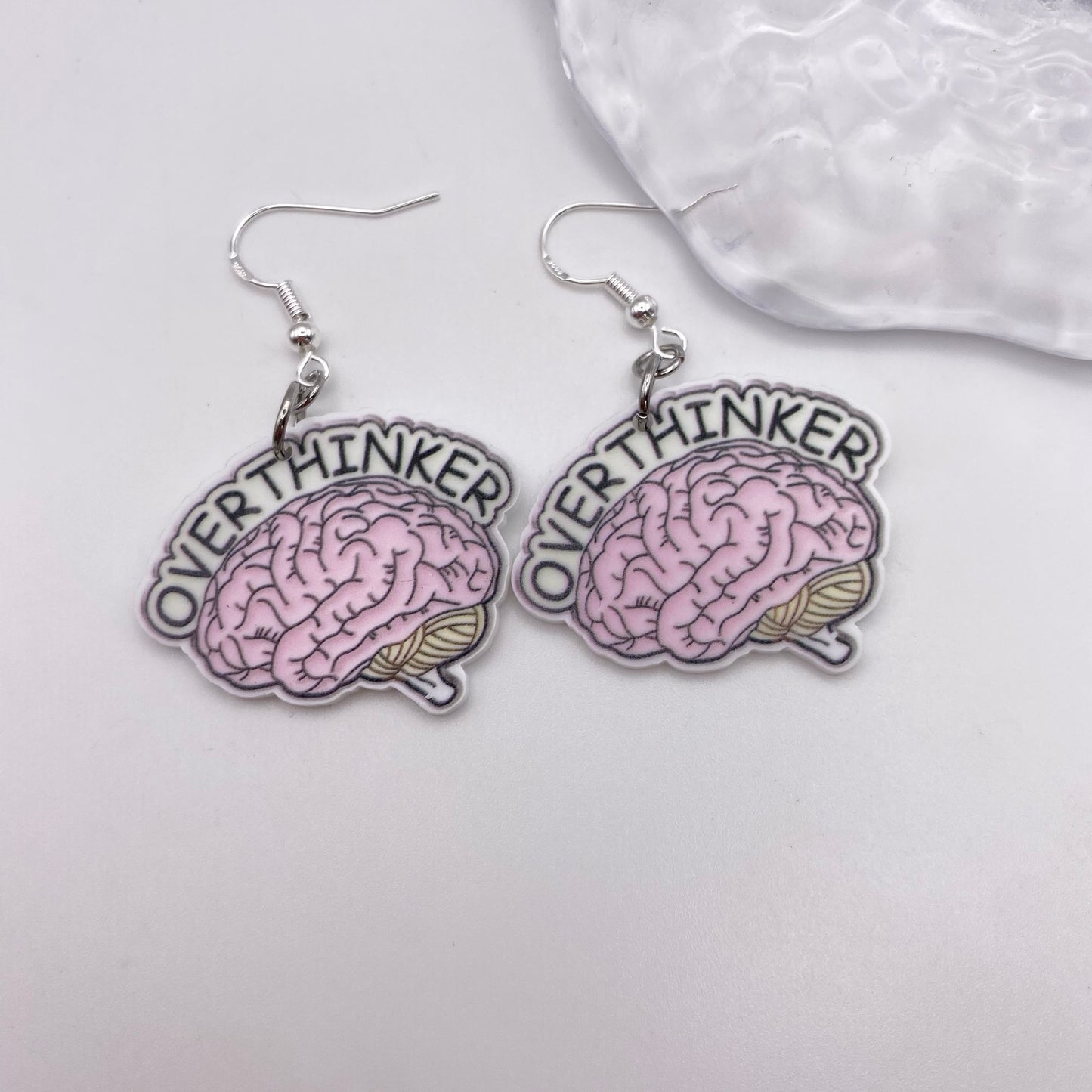 ‘Overthinker’ Brain Mind Earrings