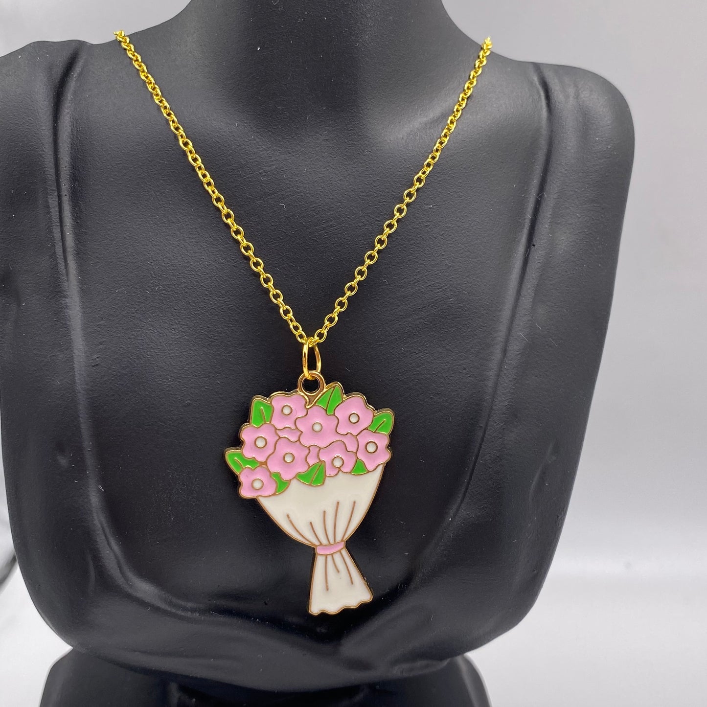 Flower Bouquet Necklace