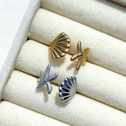 Starfish Shell Ring