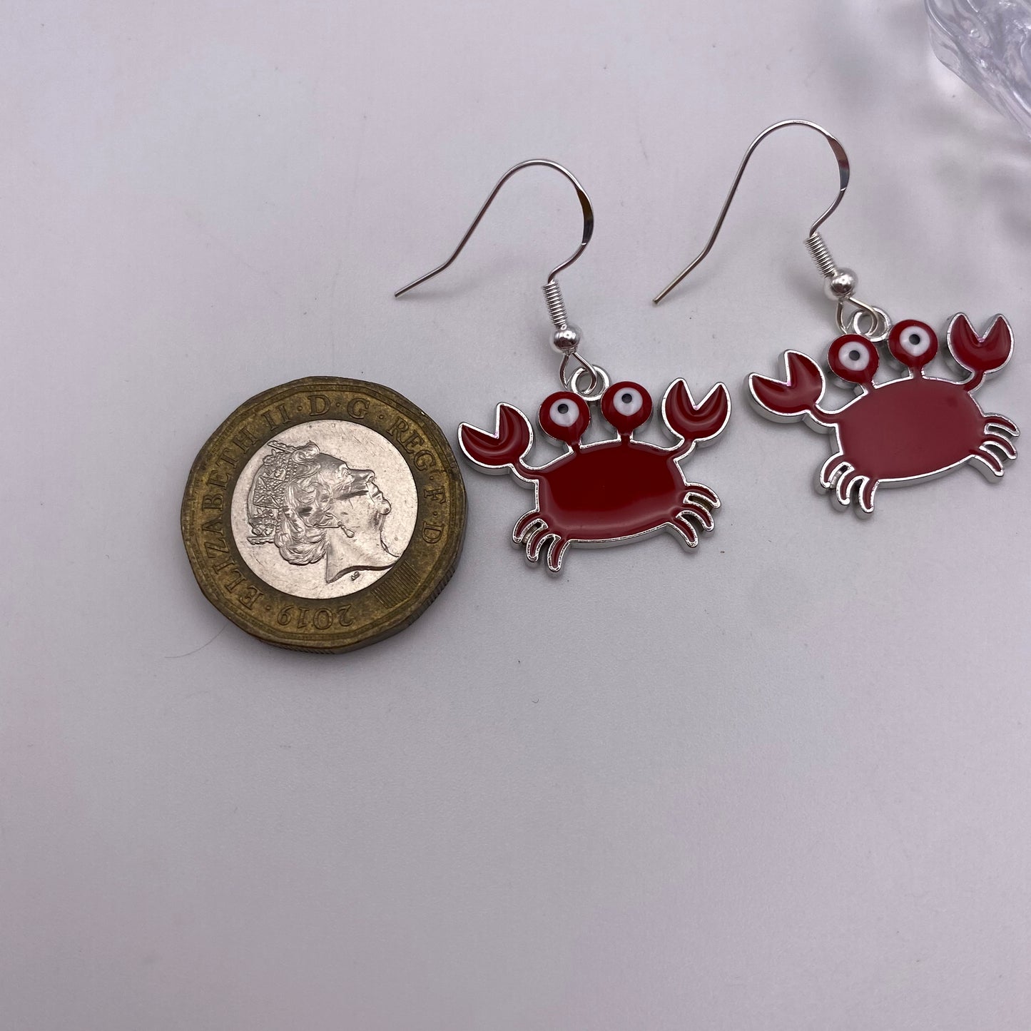 Red Crab Earrings