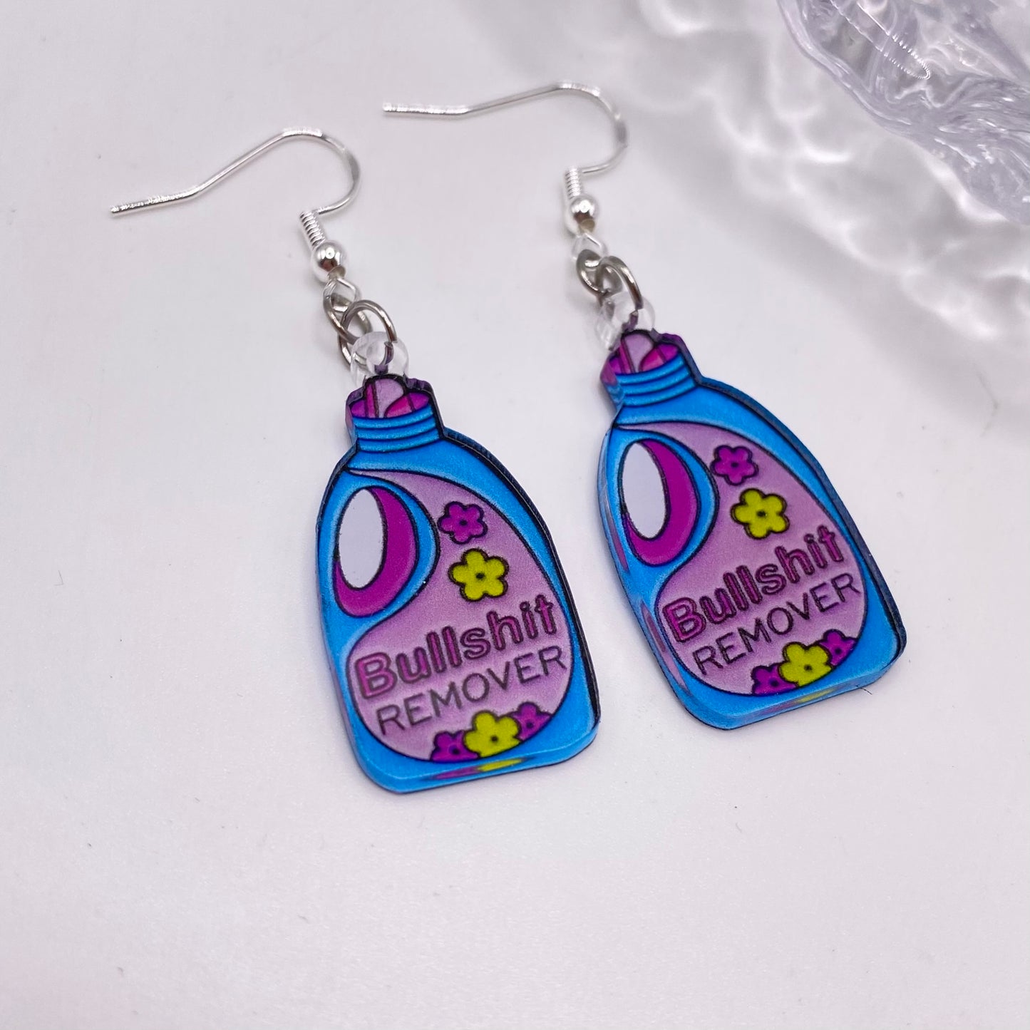 ‘Bullshit Remover’ Slogan Earrings