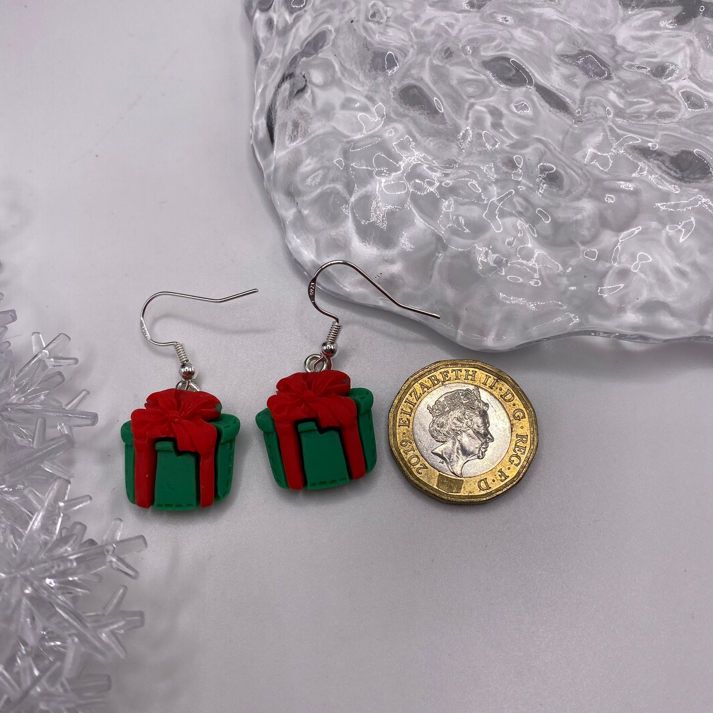 Green Present Gift Earrings