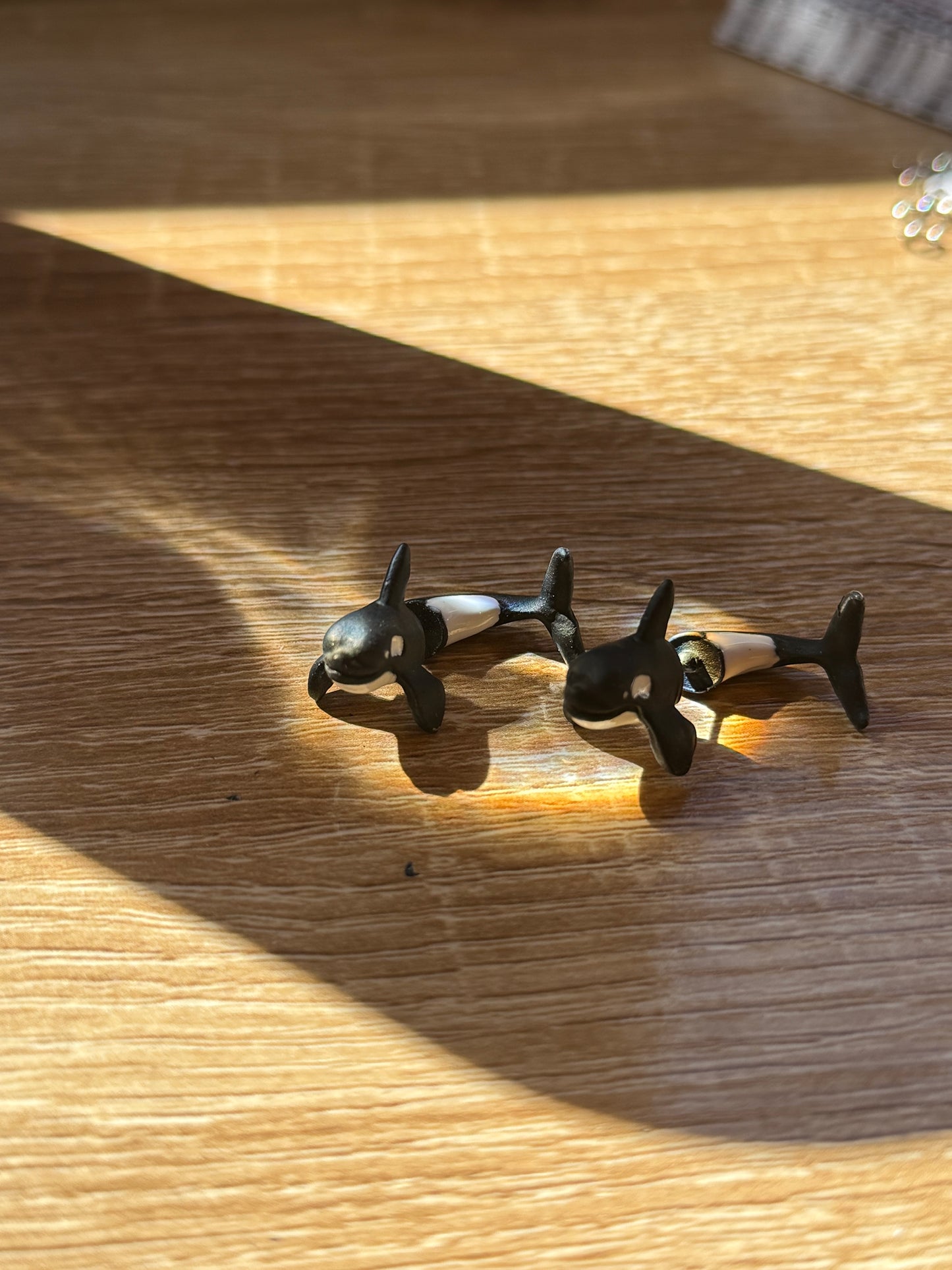 Orca Killer Whale Stud Earrings