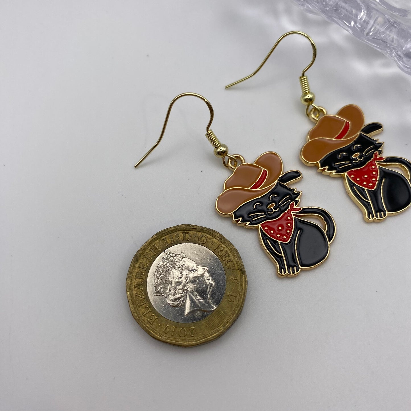 Cowboy Cat Earrings