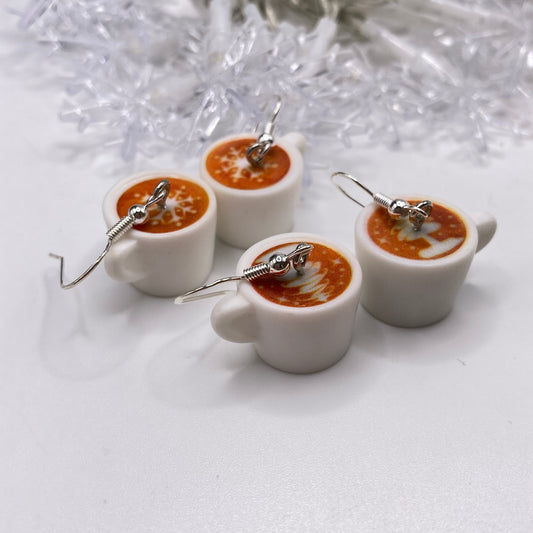 Christmas Coffee Earrings