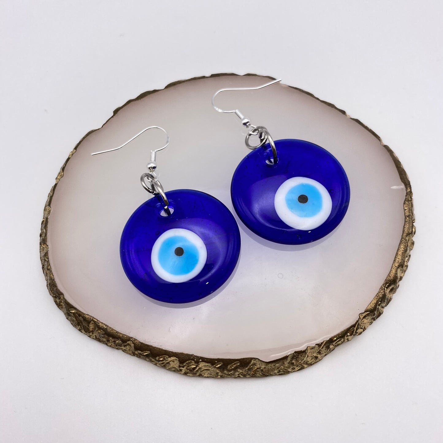 Large Evil Eye Earrings