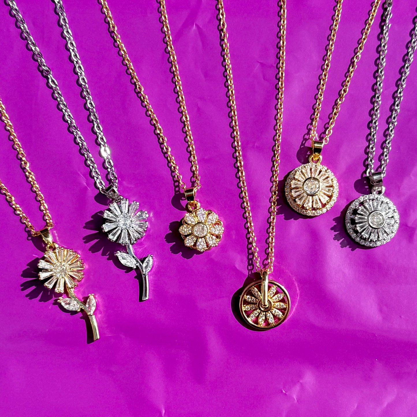 Flower Fidget Necklaces