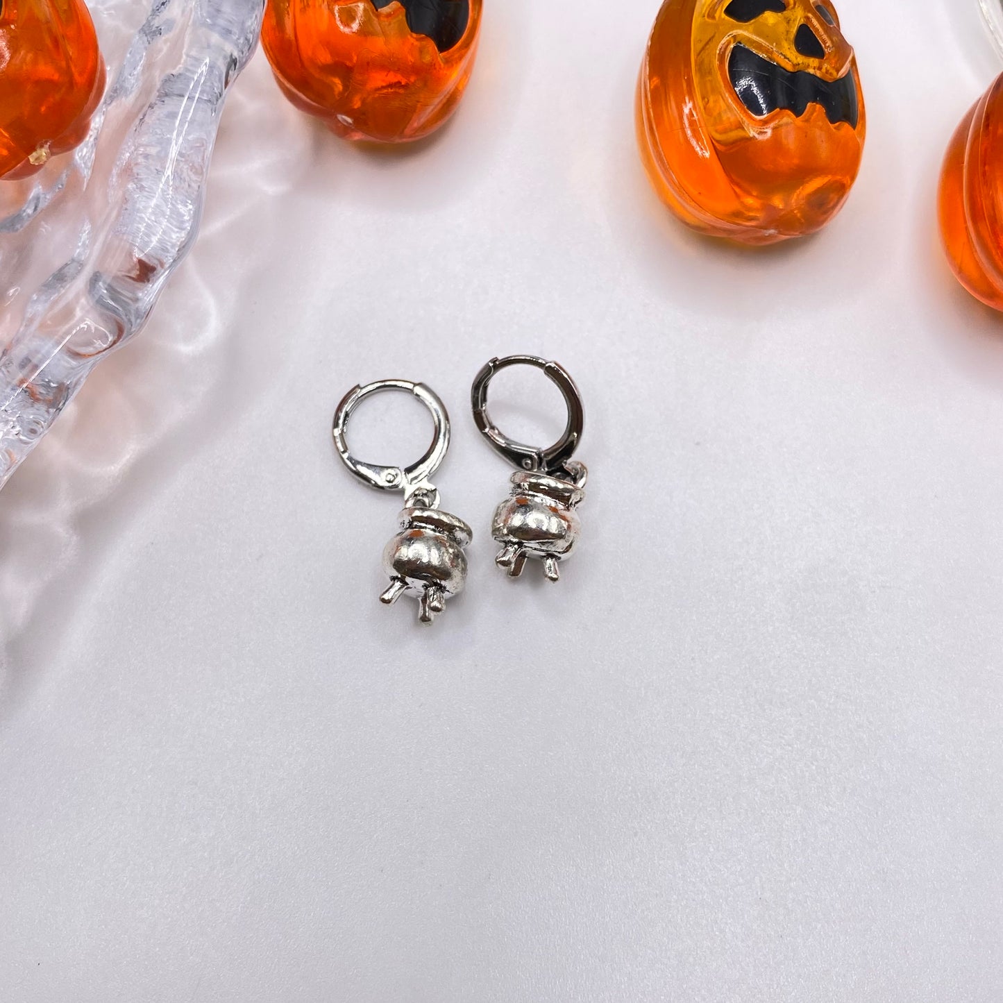 Cauldron Huggie Hoop Earrings