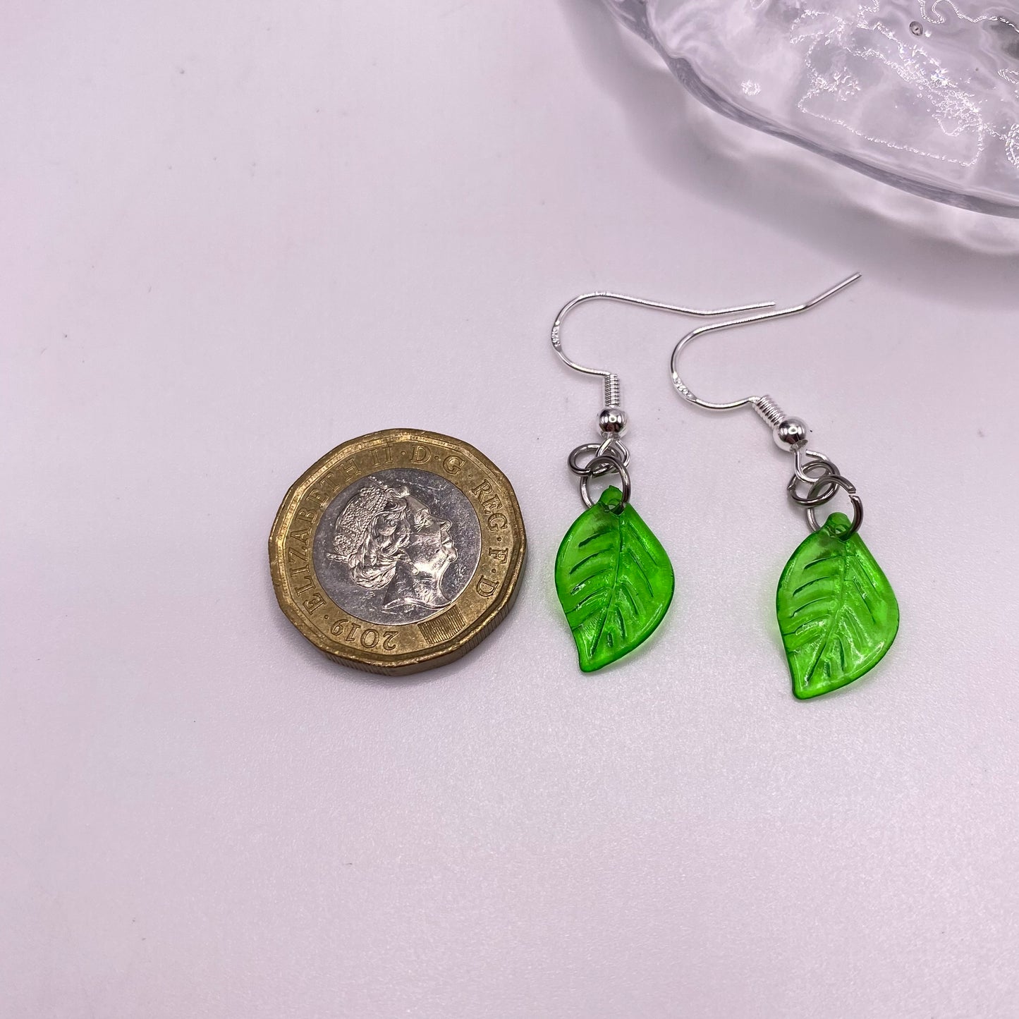 Green Leaf Earrings
