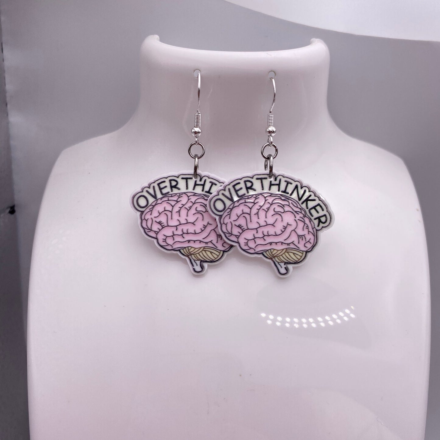 ‘Overthinker’ Brain Mind Earrings