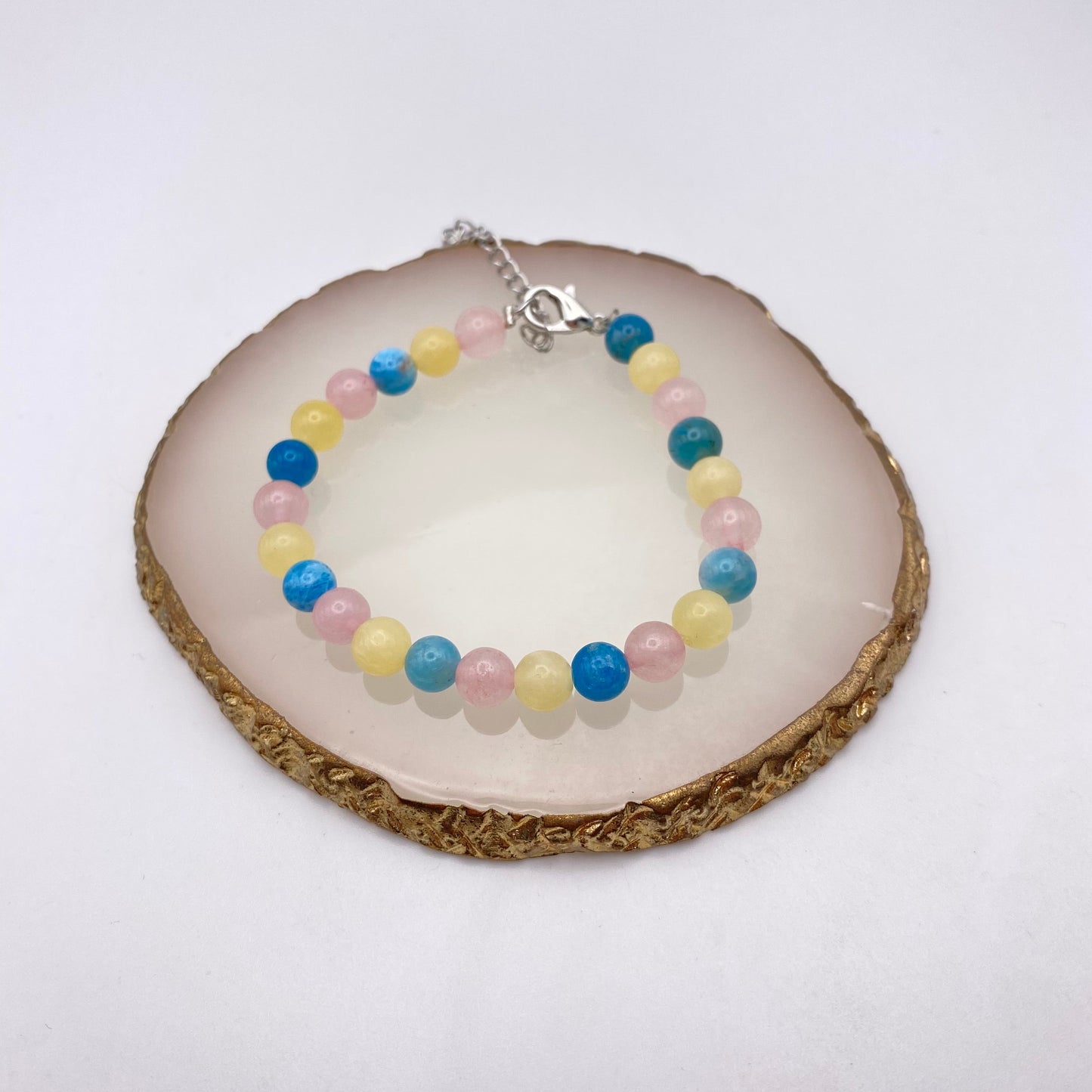 Round Rainbow Crystal Bracelets