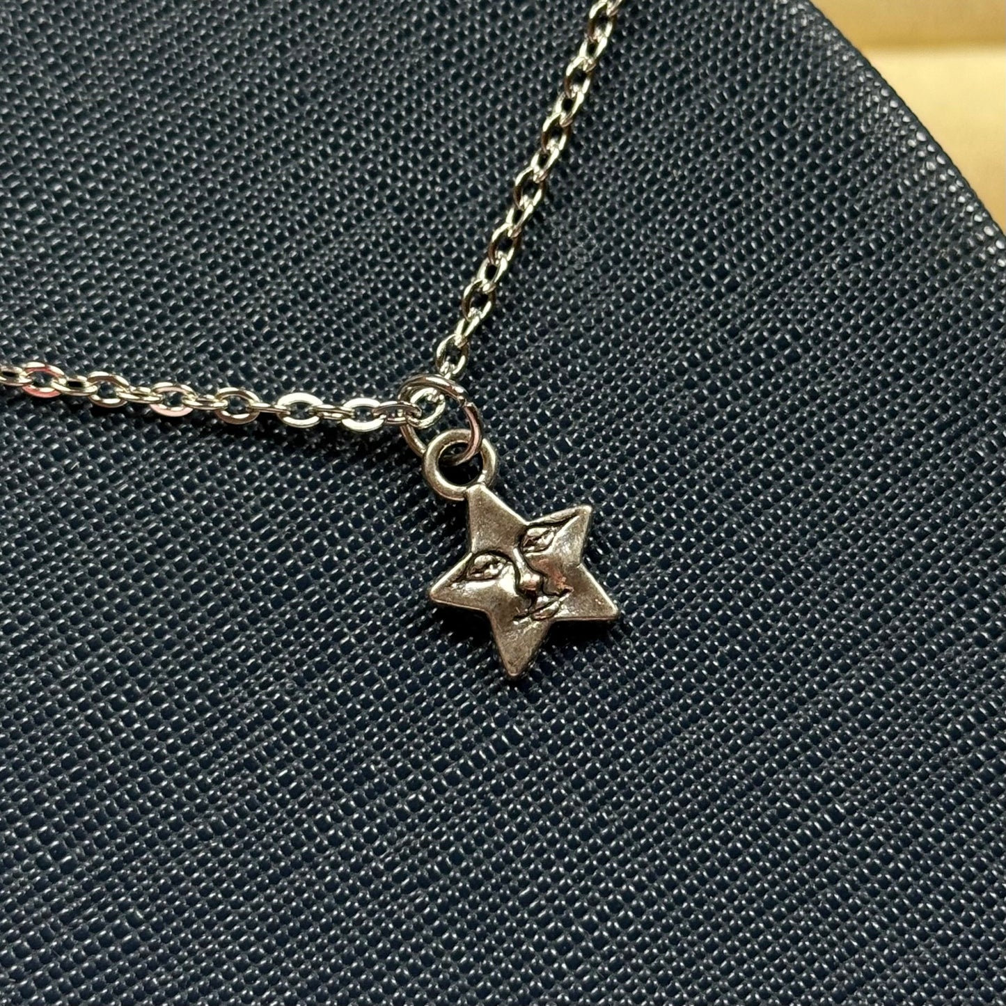 Star Face Necklace