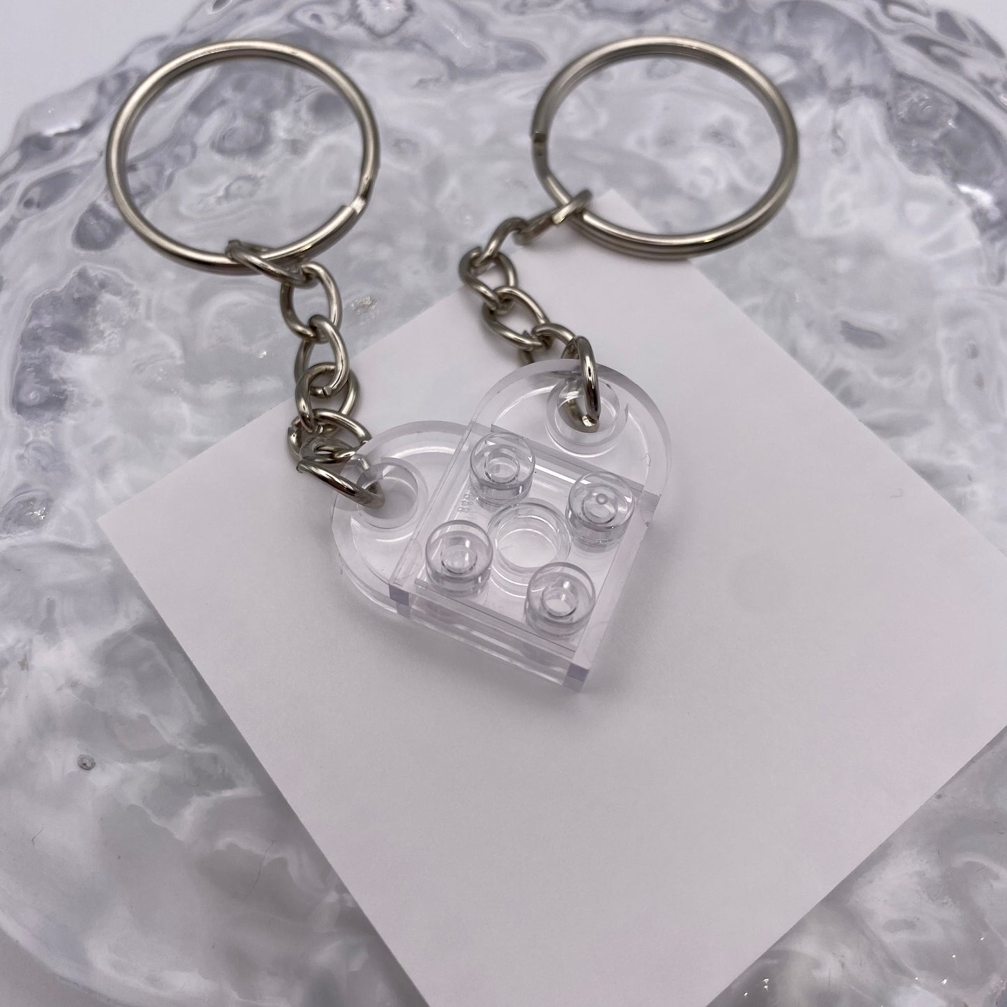 Brick Heart Keyrings