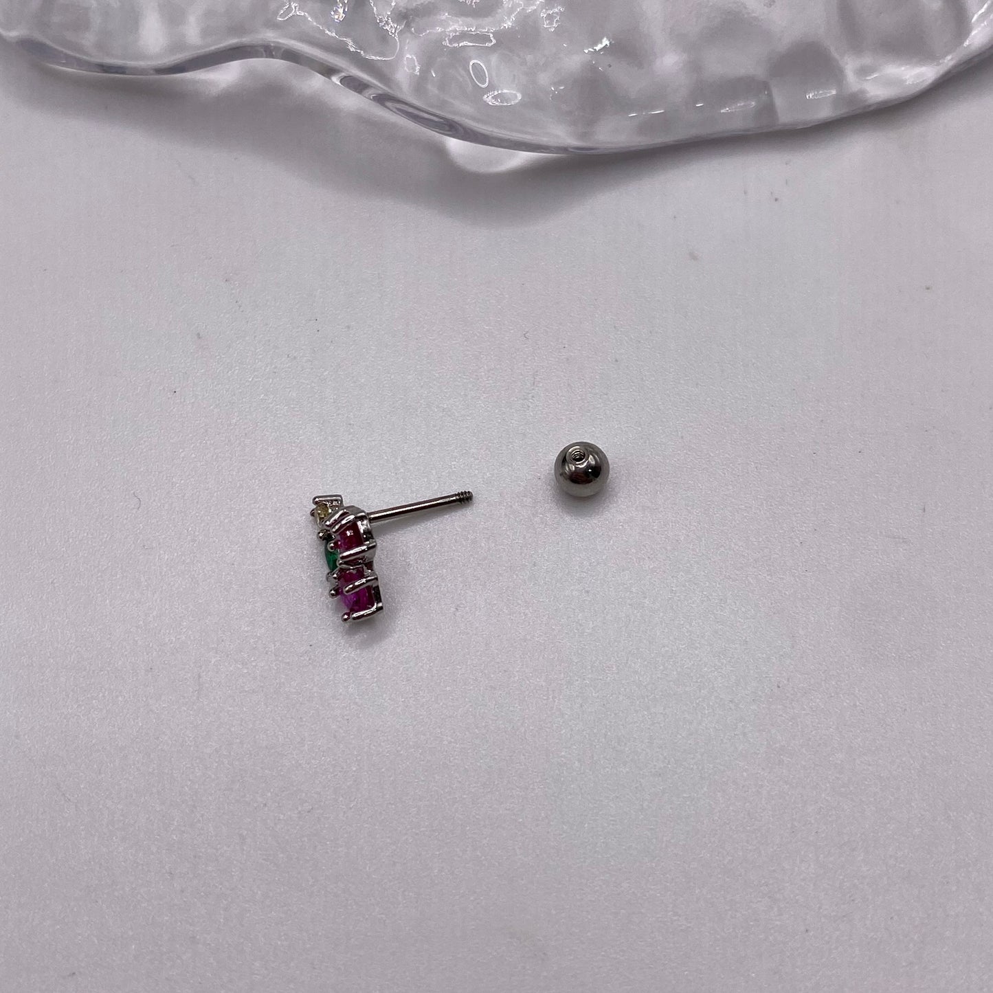 Cherry Helix Stud Earrings 1PC