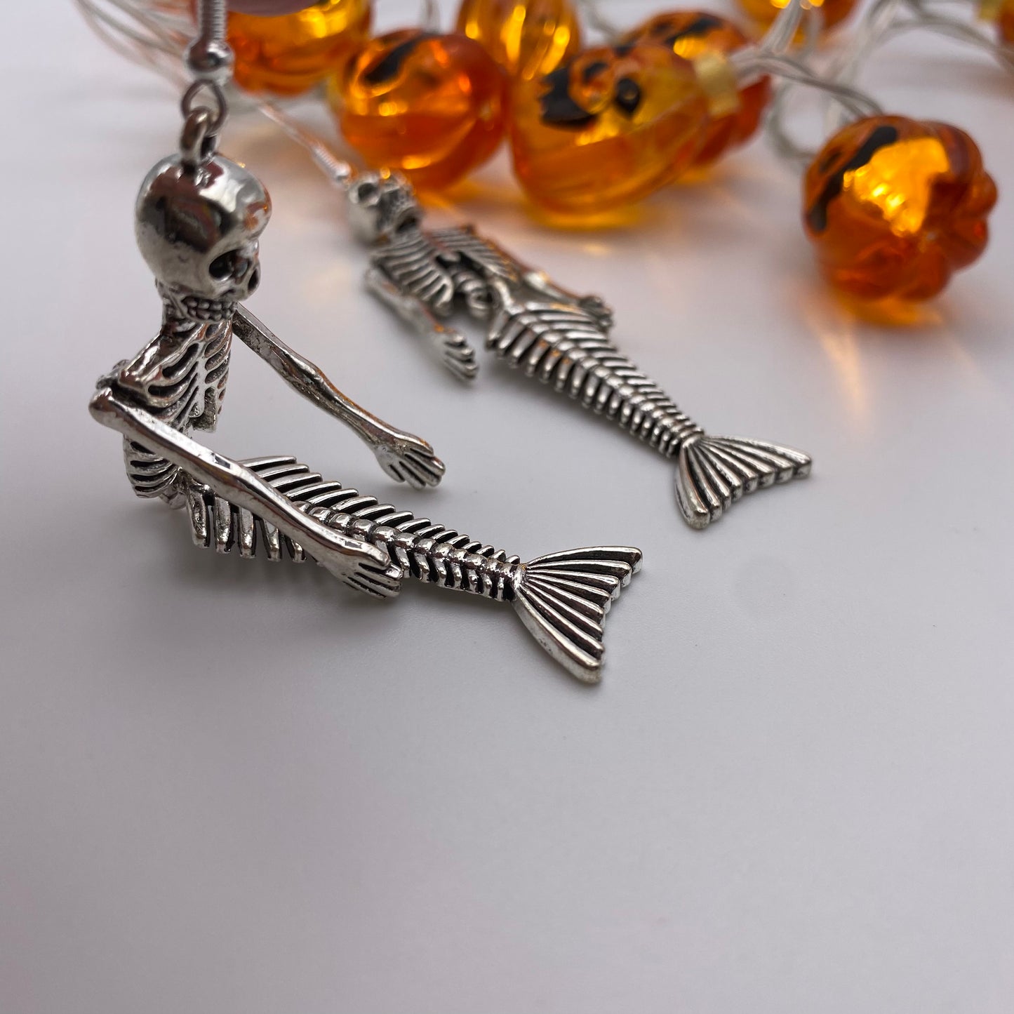 Mermaid Skeleton Earrings