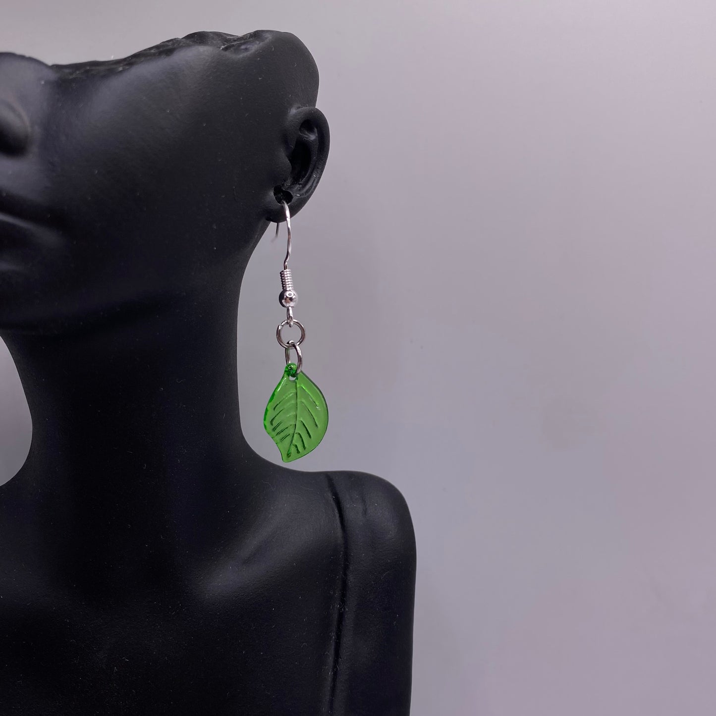 Green Leaf Earrings