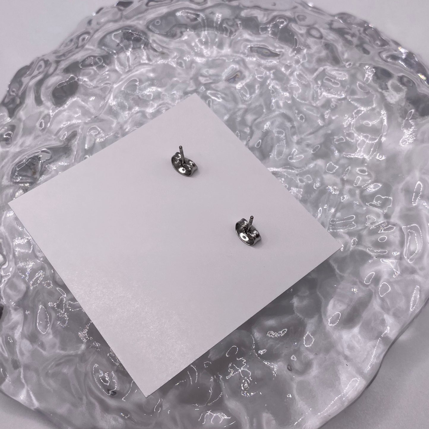 Silver Butterfly Stud Earrings