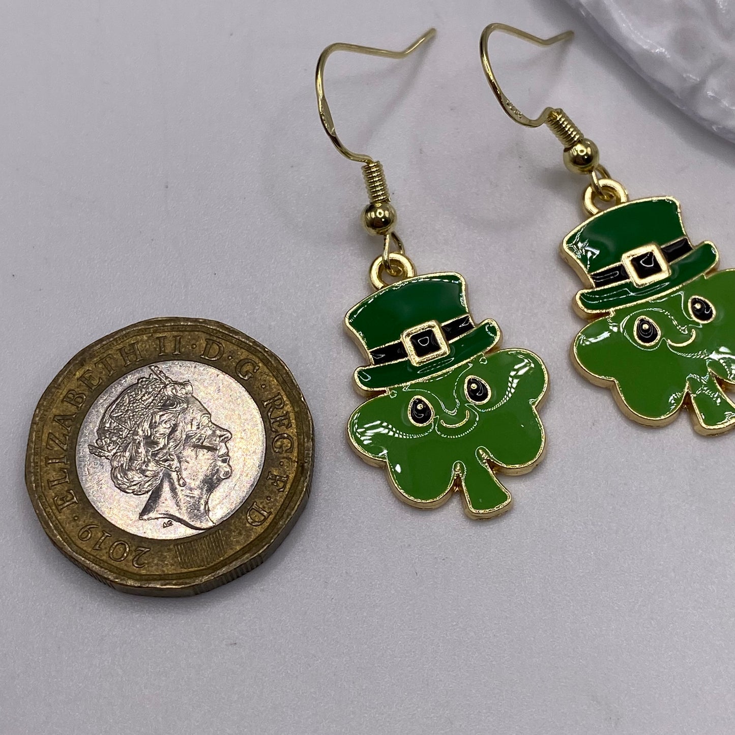 Clover Face Earrings