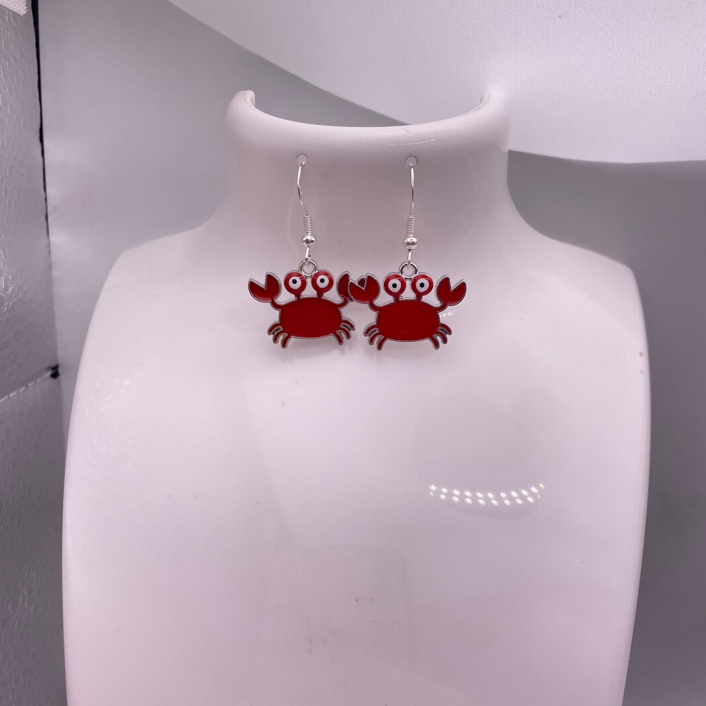 Red Crab Earrings