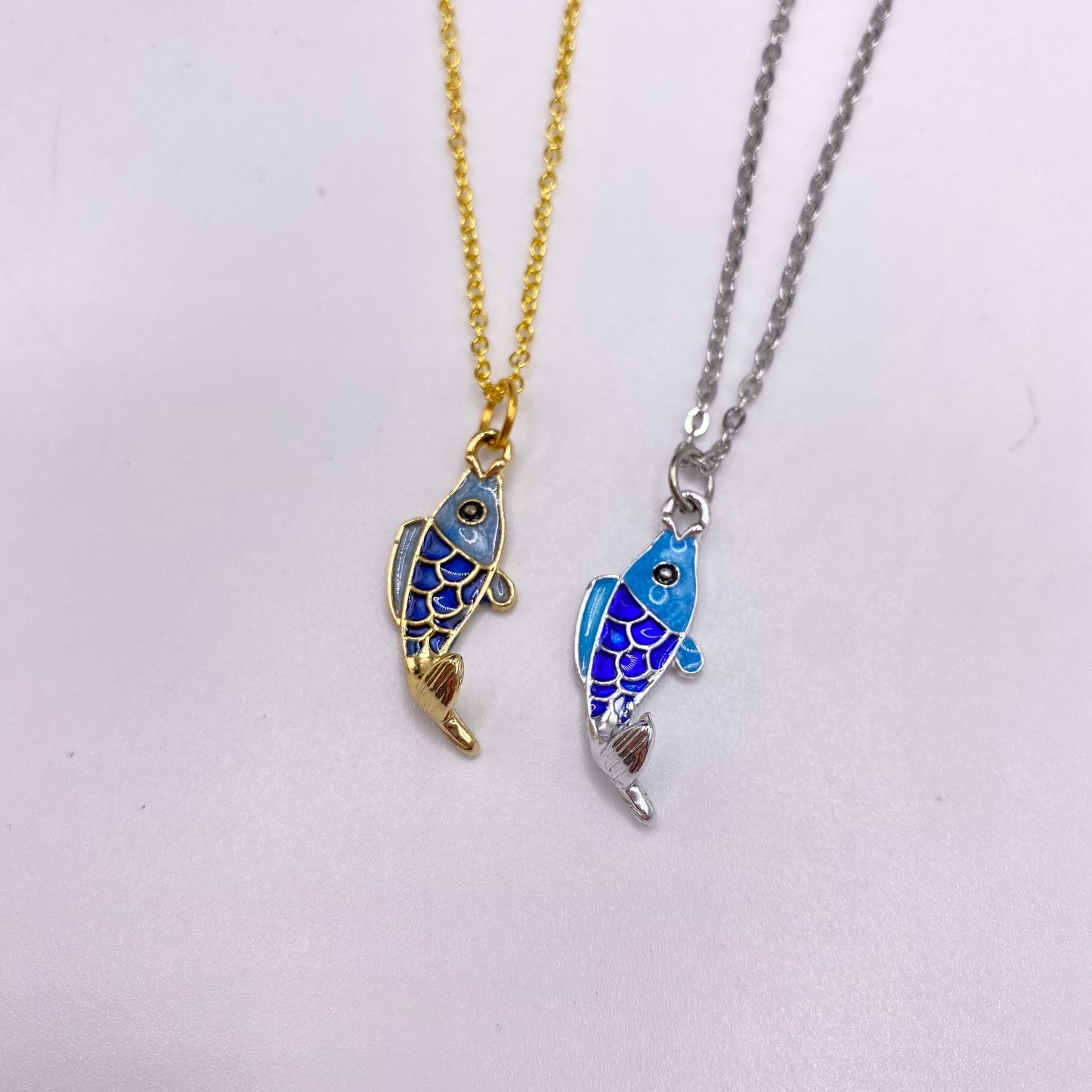 Blue Fish Necklace