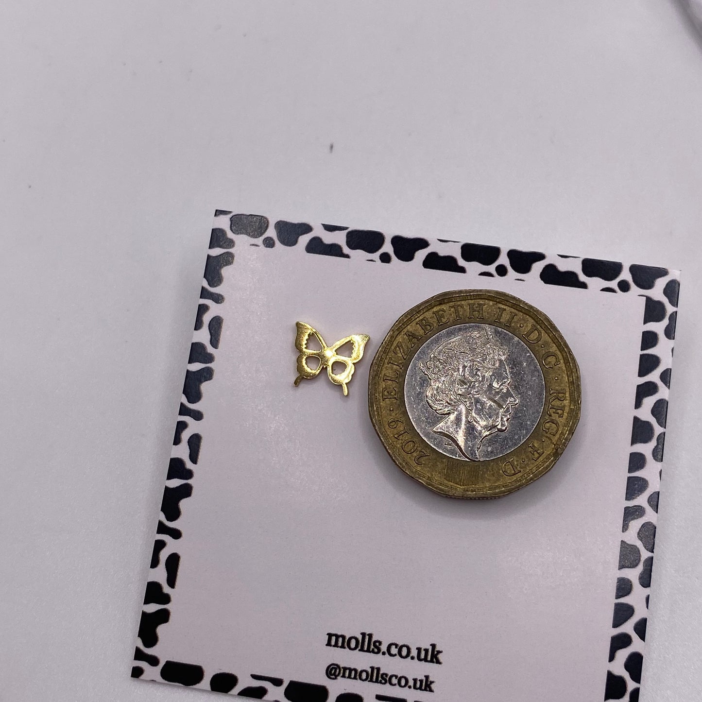 Gold Butterfly Stud Earrings