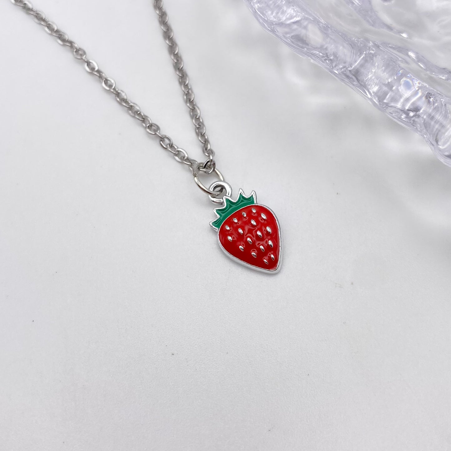 Red Strawberry Necklace