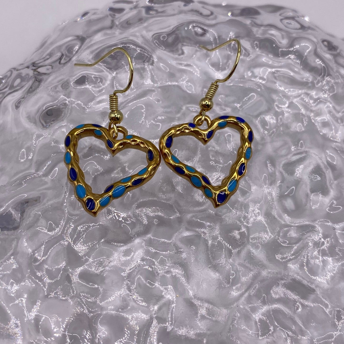 Gold Heart Earrings