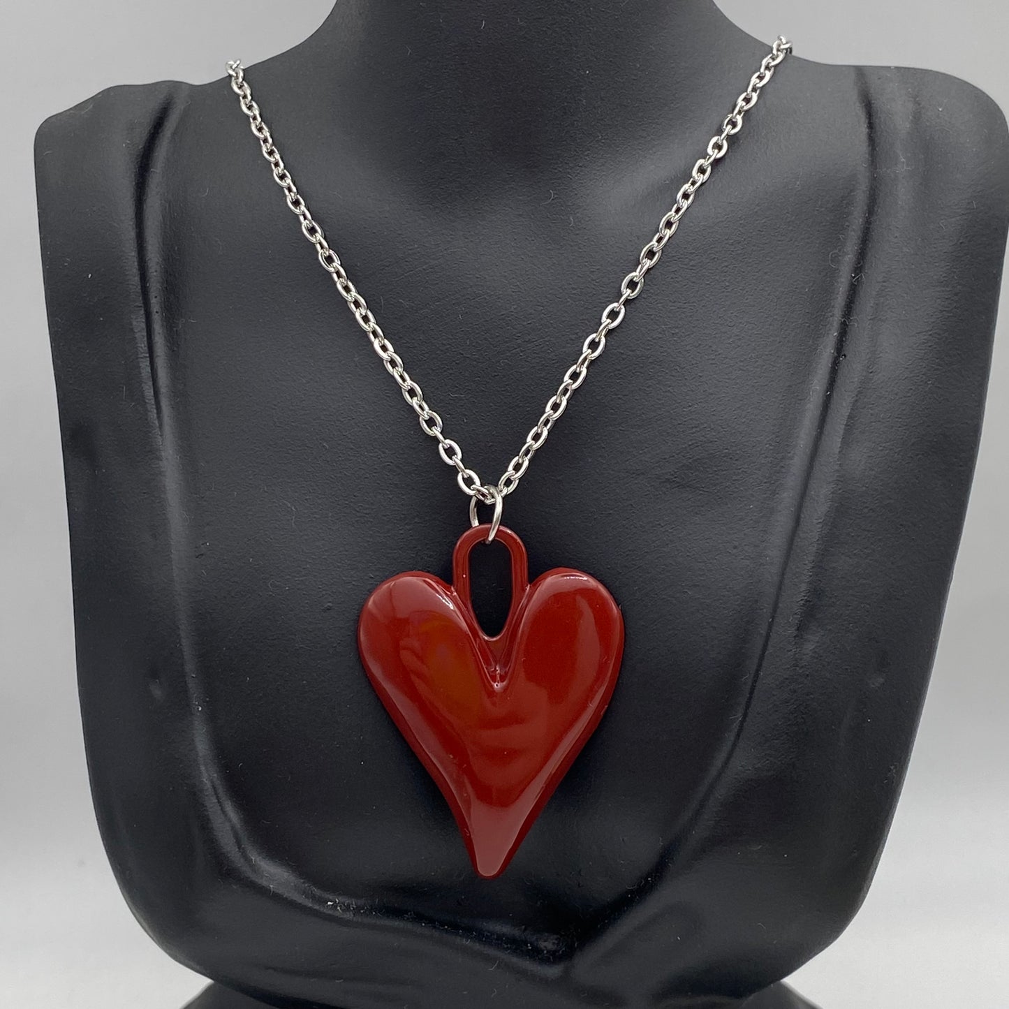 Big Red Heart Necklace