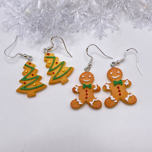Gingerbread Shape Earrings