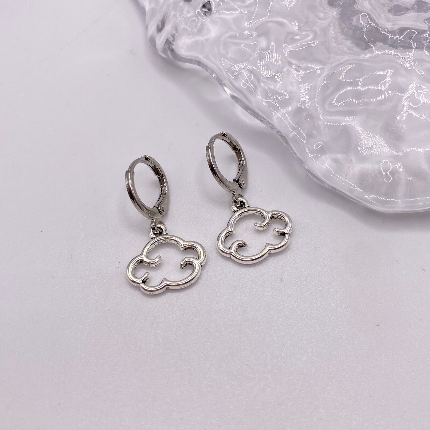 Cloud Huggie Hoop Earrings