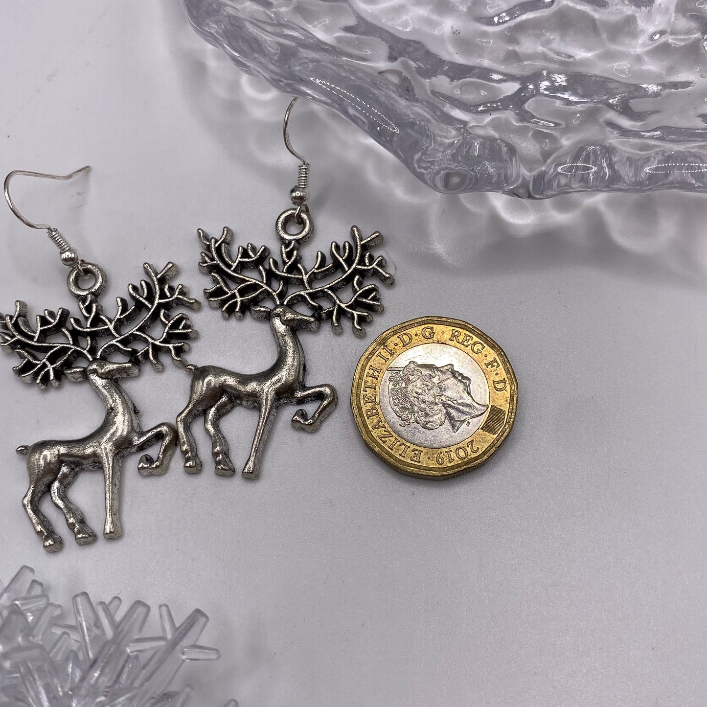 Big Antler Reindeer Earrings