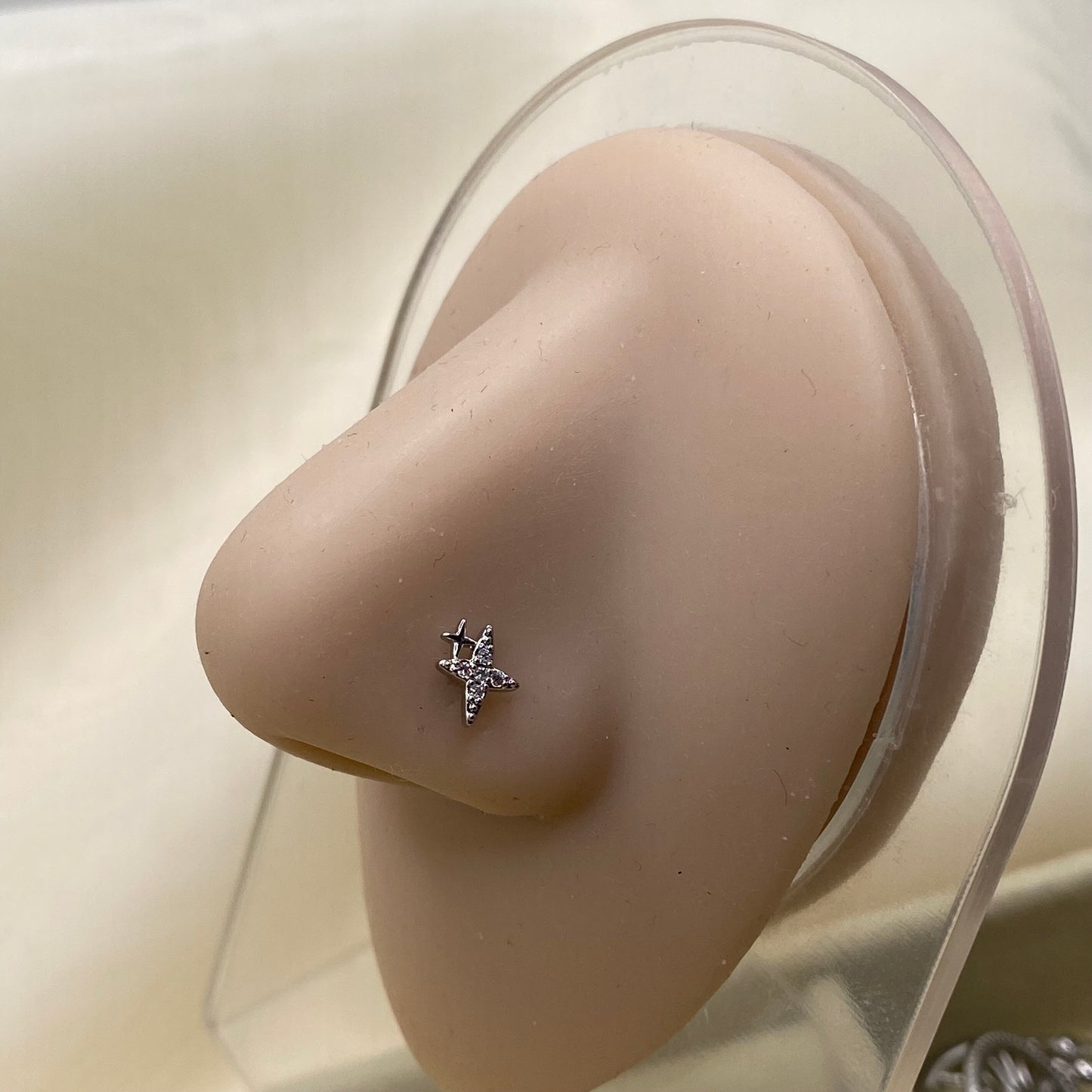 Diamanté Nose Stud Ring