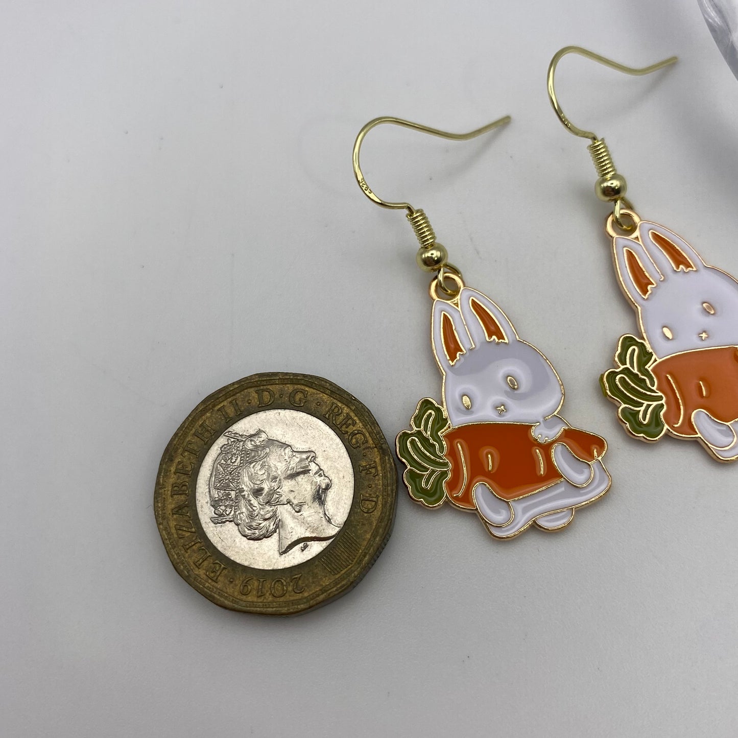 Carrot Bunny Rabbit Earrings