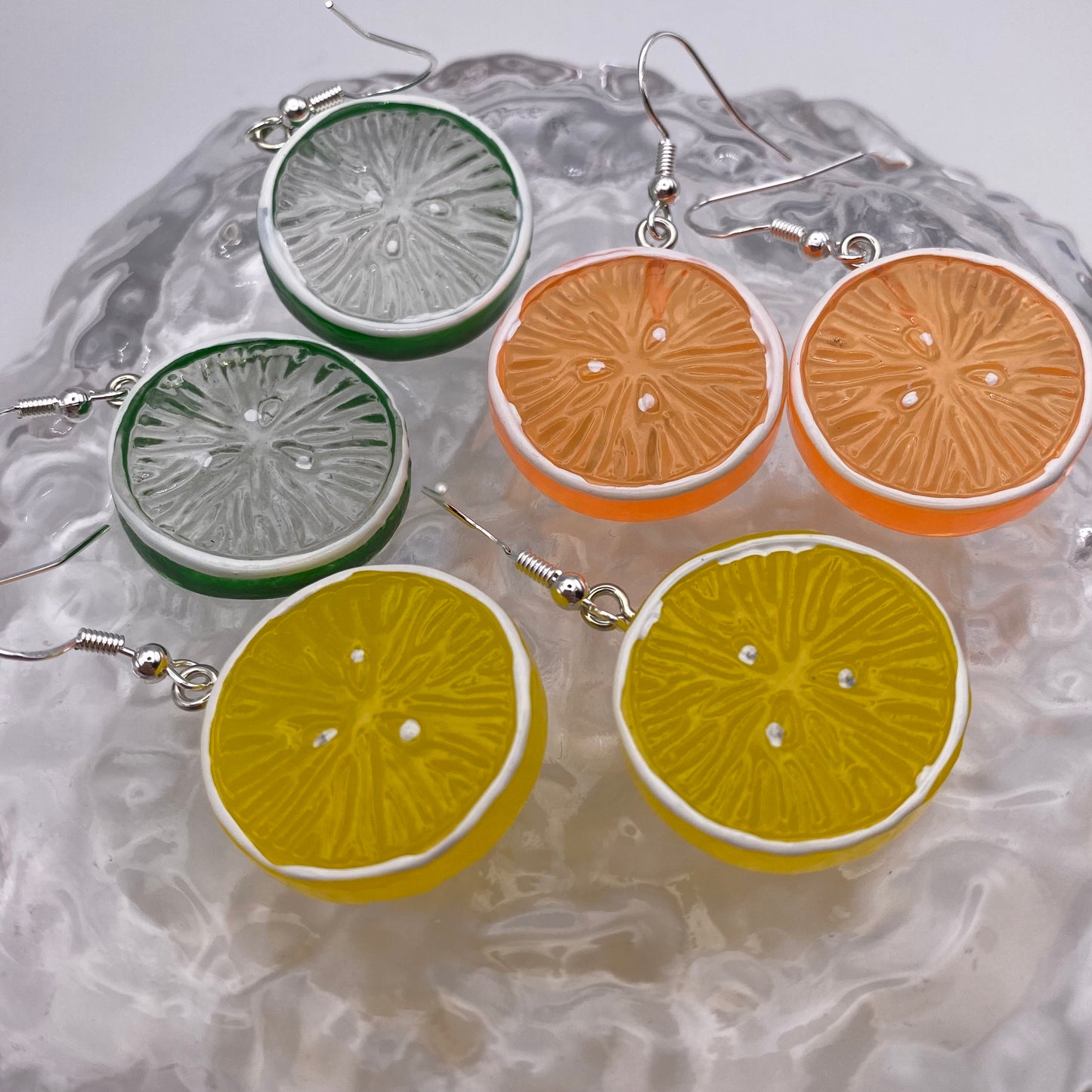 Full Fruit Slice Earrings
