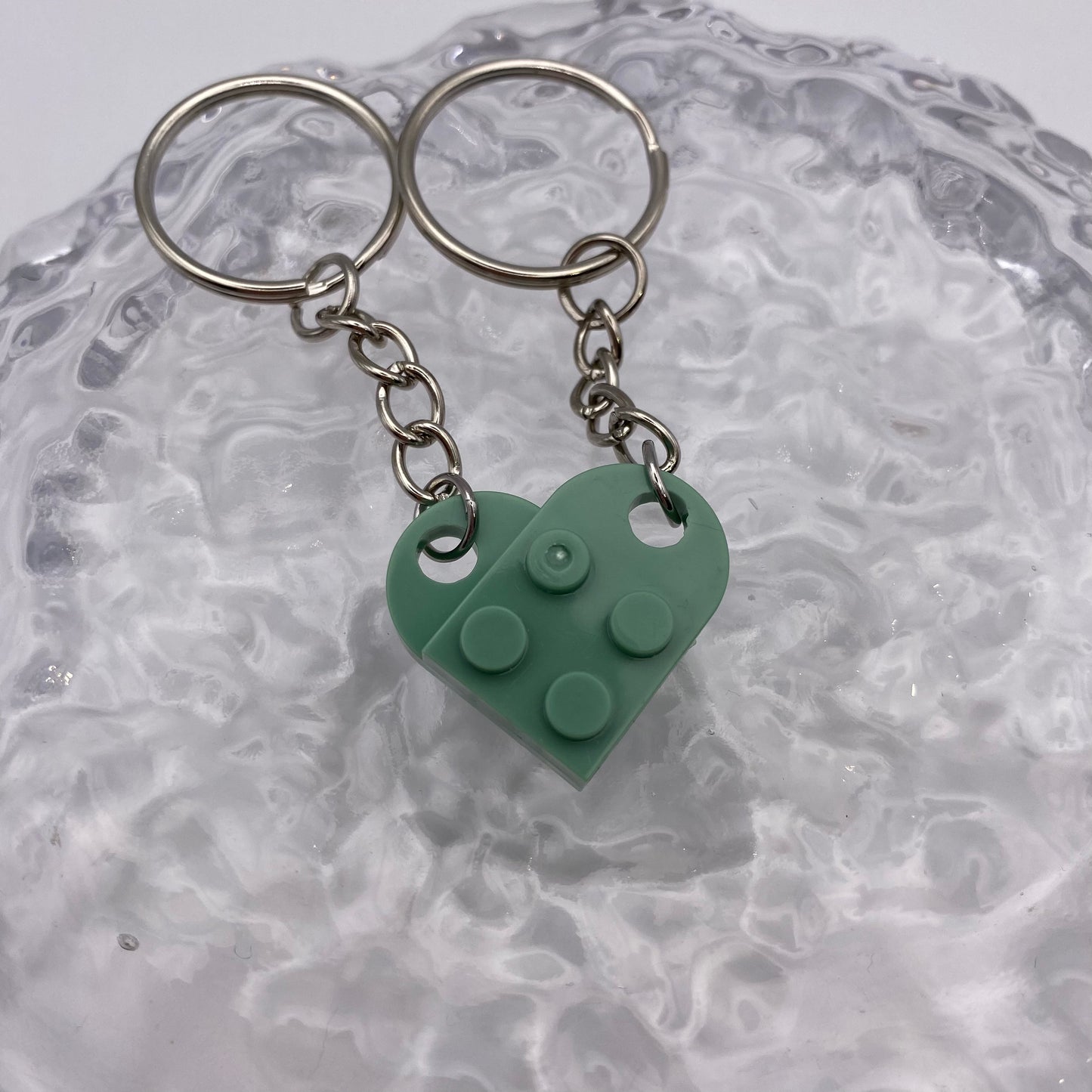 Brick Heart Keyrings