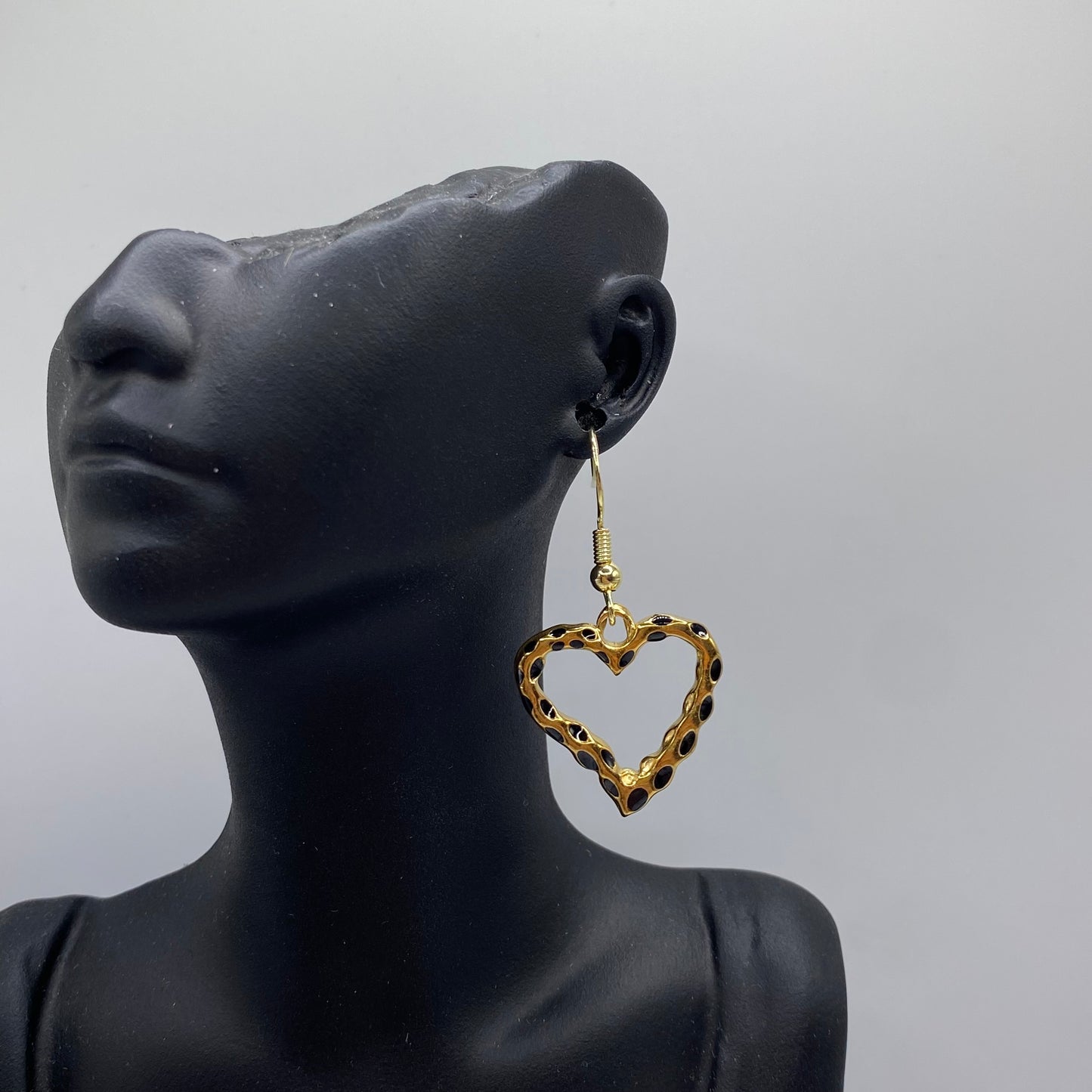 Gold Heart Earrings