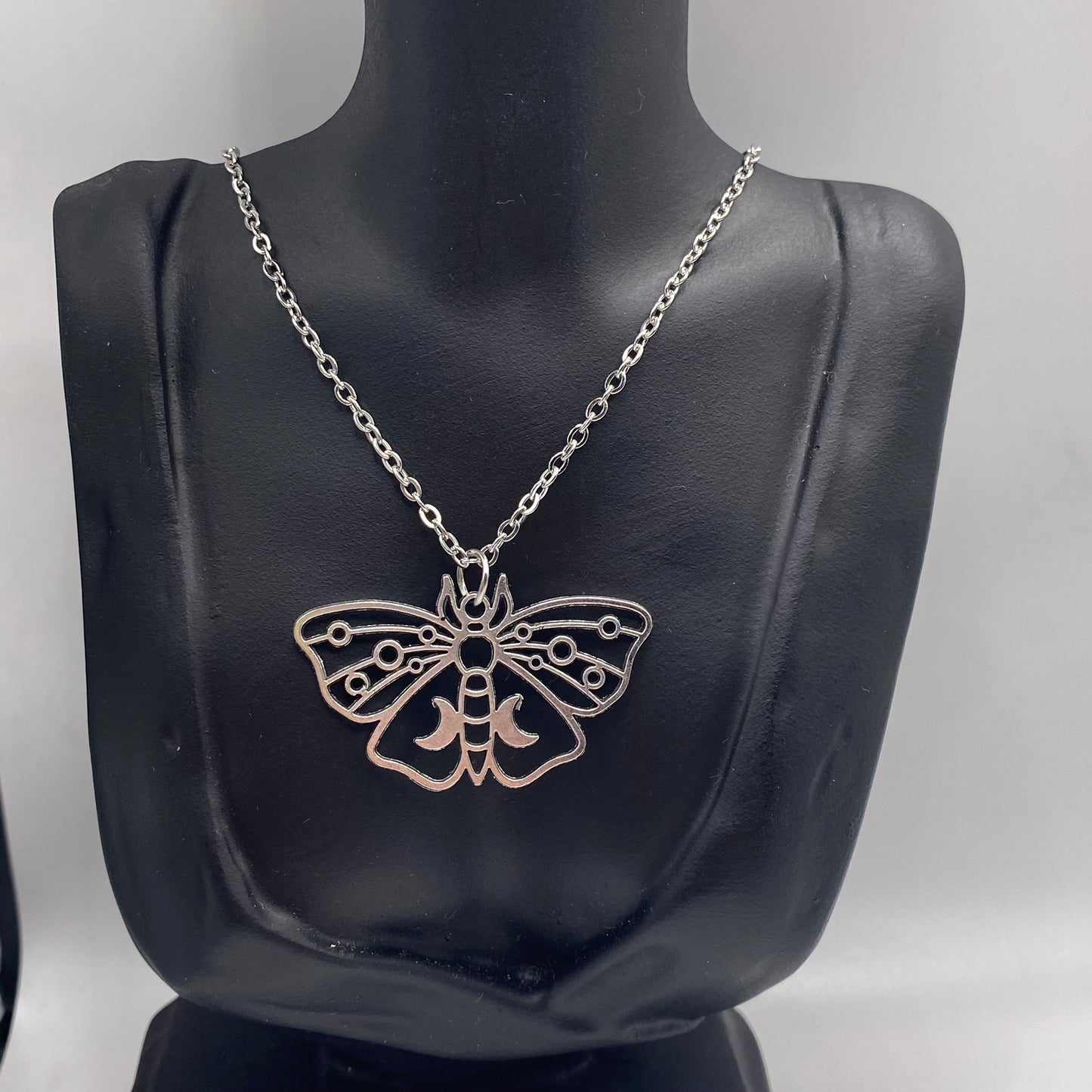 Outline Moth Necklace