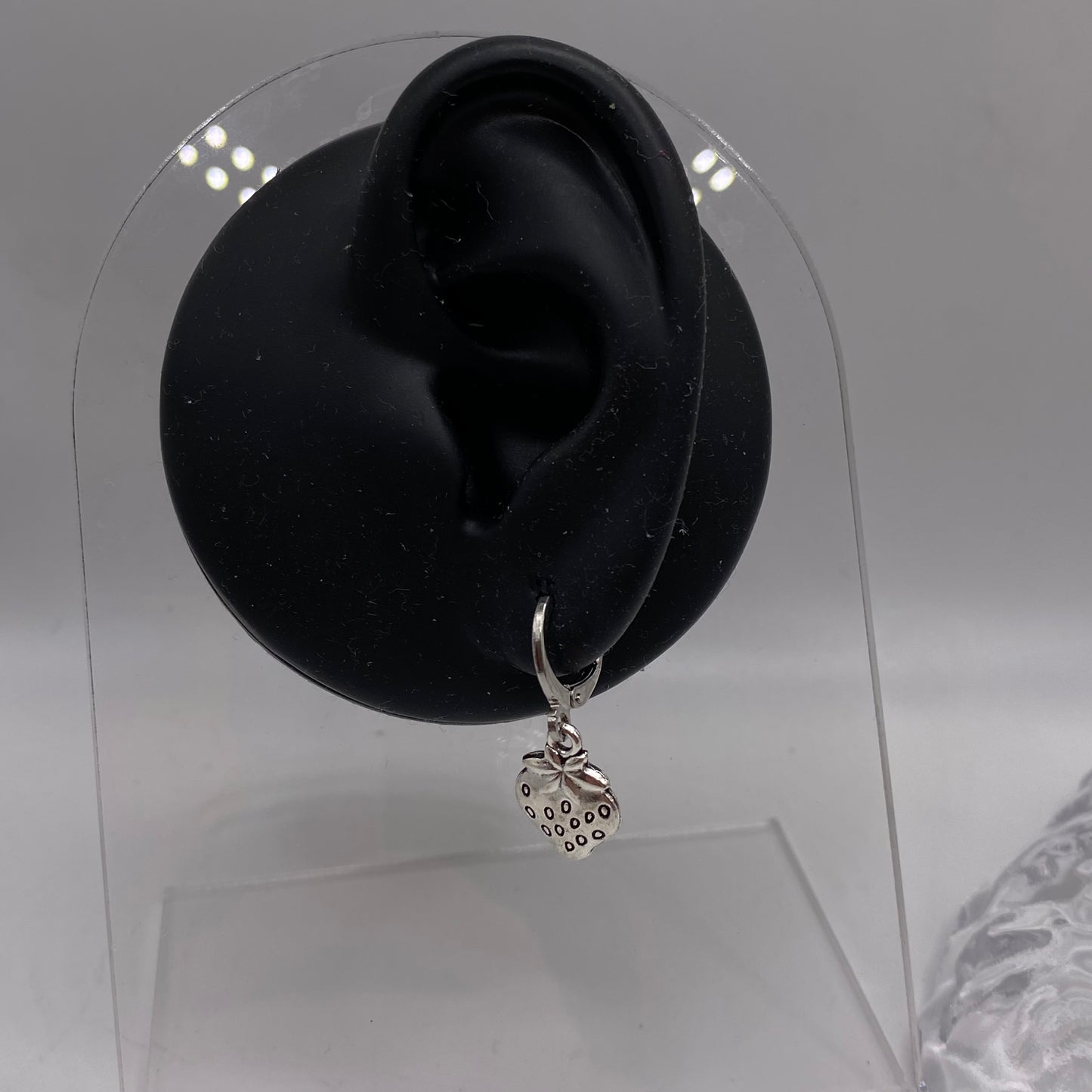 Small Strawberry Huggie Hoop Earrings