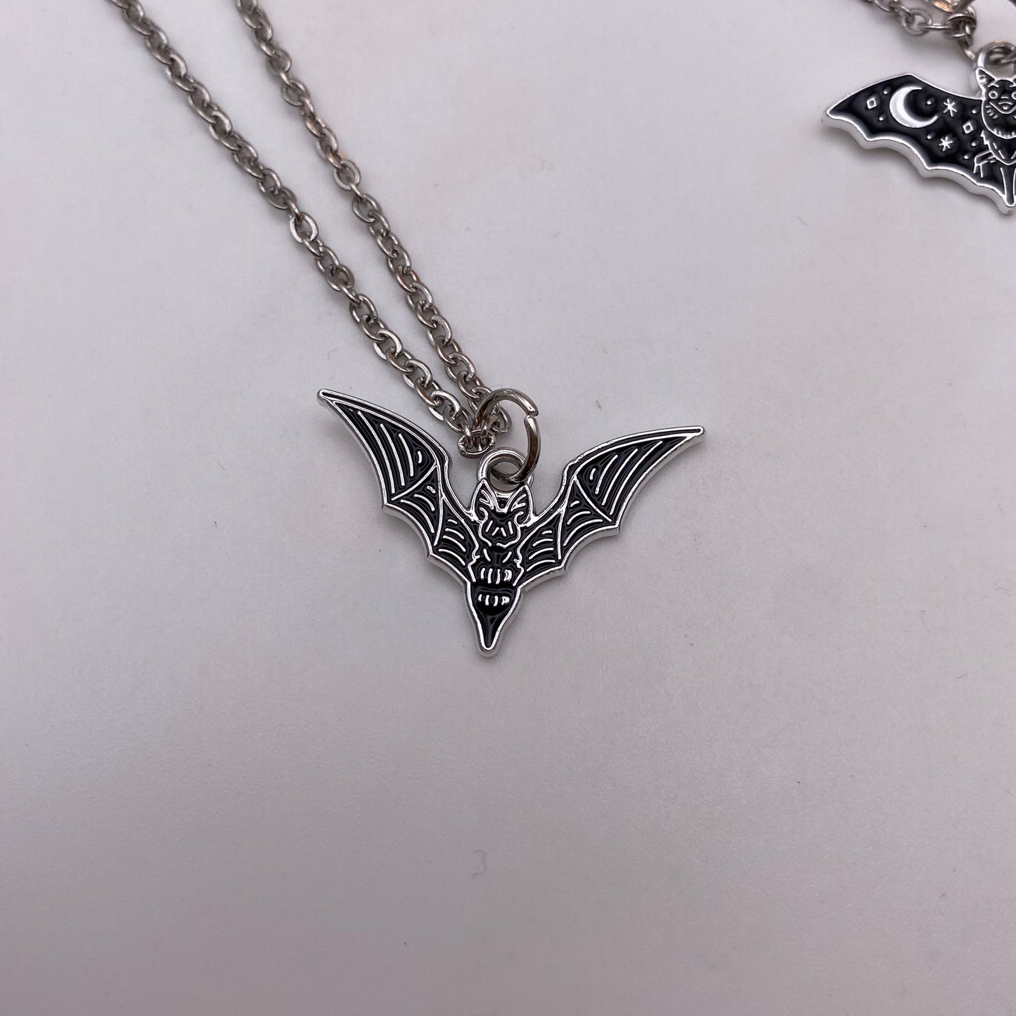 Black Bat Necklace
