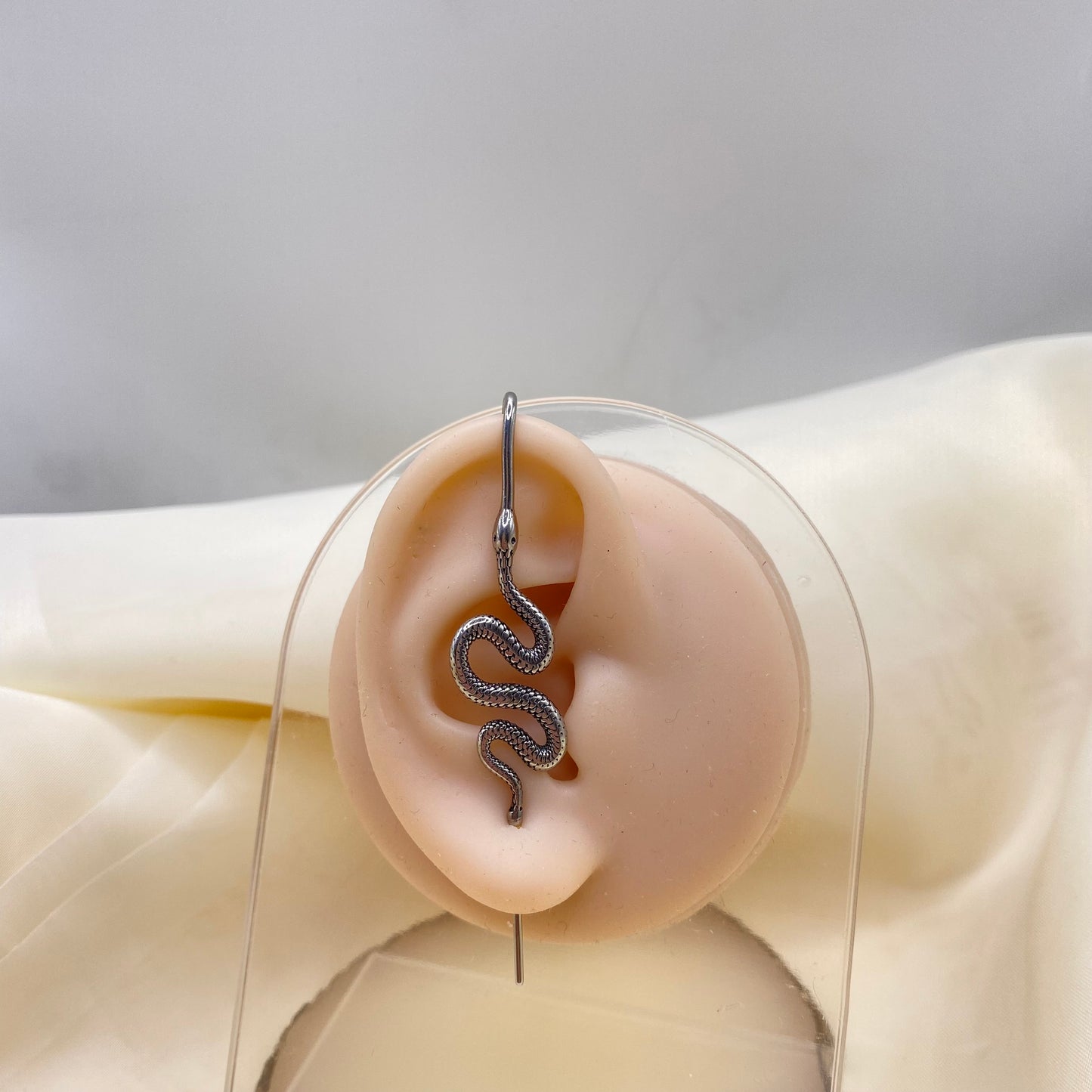 Through the Ear Snake Ear Cuff