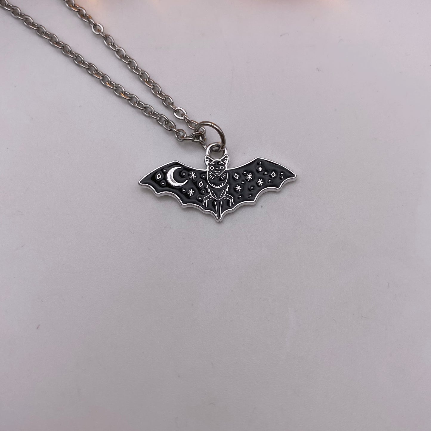 Black Bat Necklace