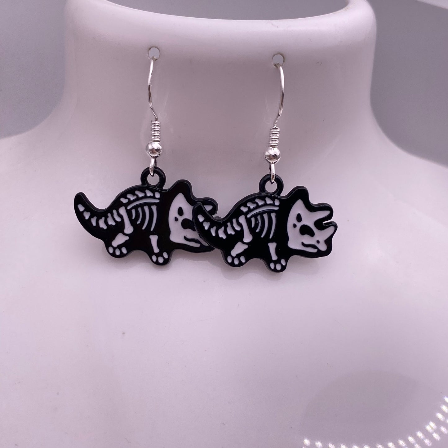 Dinosaur Skeleton Earrings
