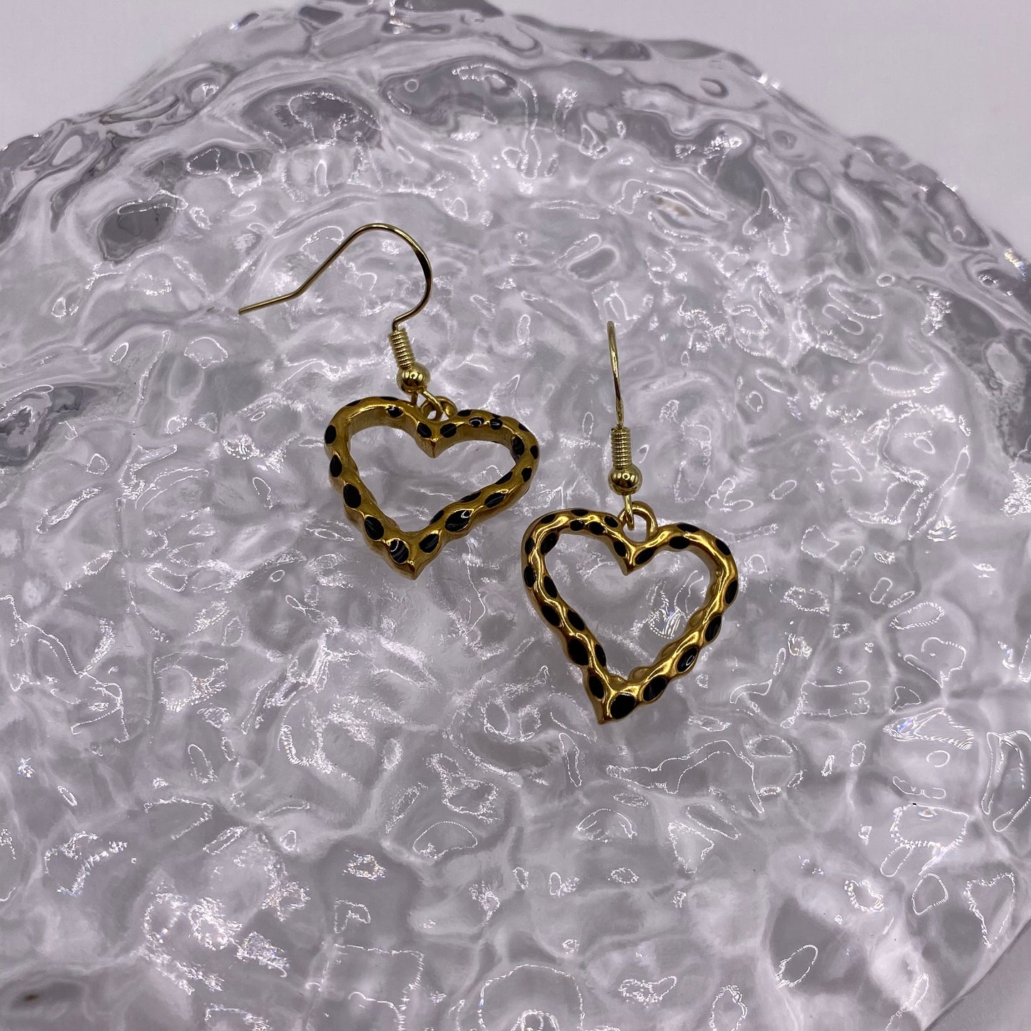 Gold Heart Earrings