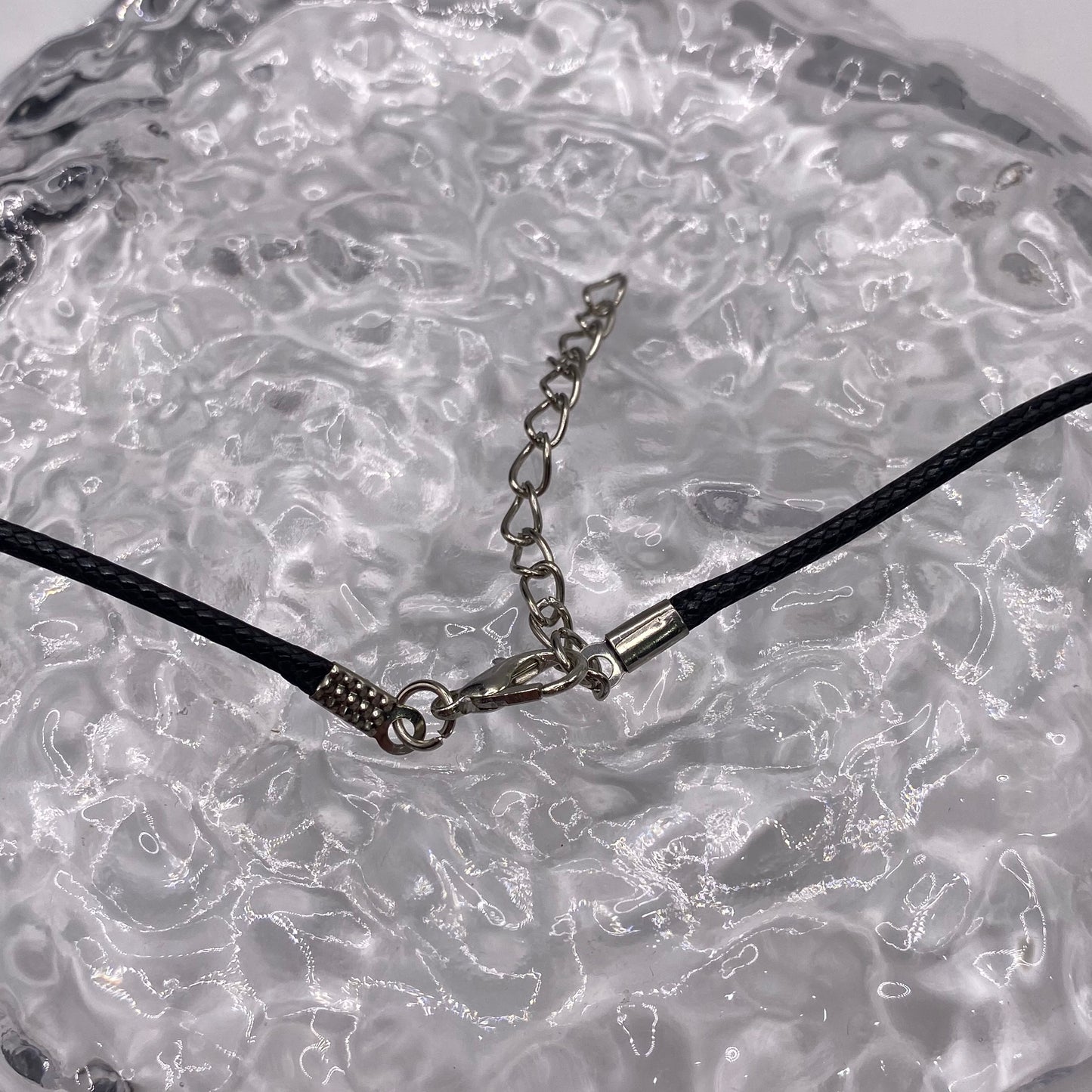 Red Heart Necklace on Black Cord