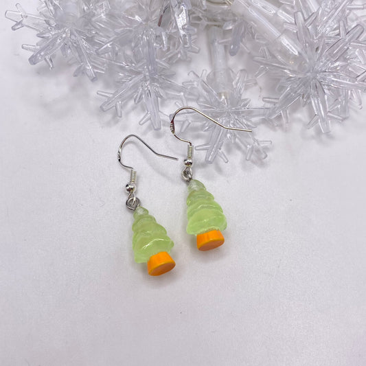 Glow in the Dark Tree Earrings