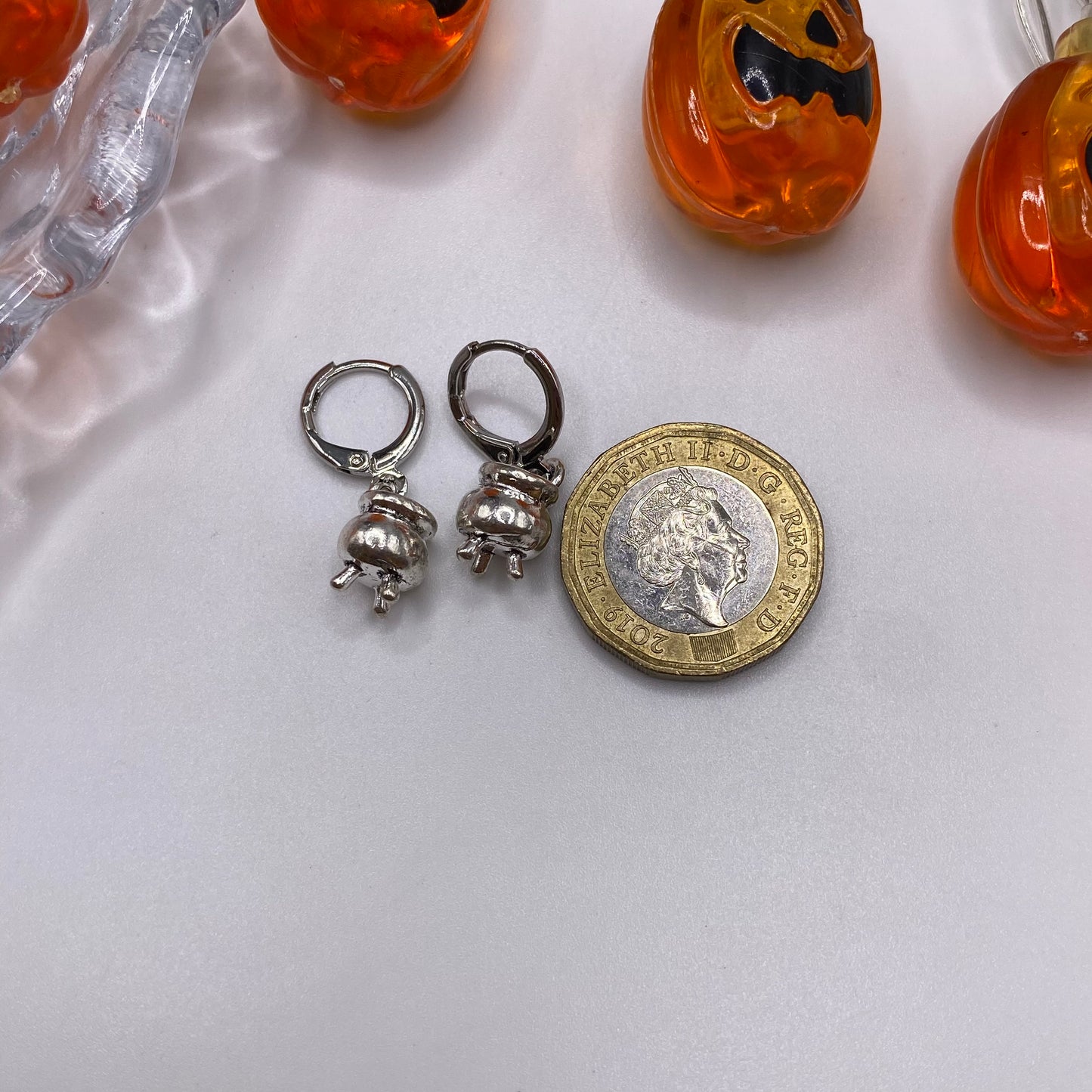 Cauldron Huggie Hoop Earrings