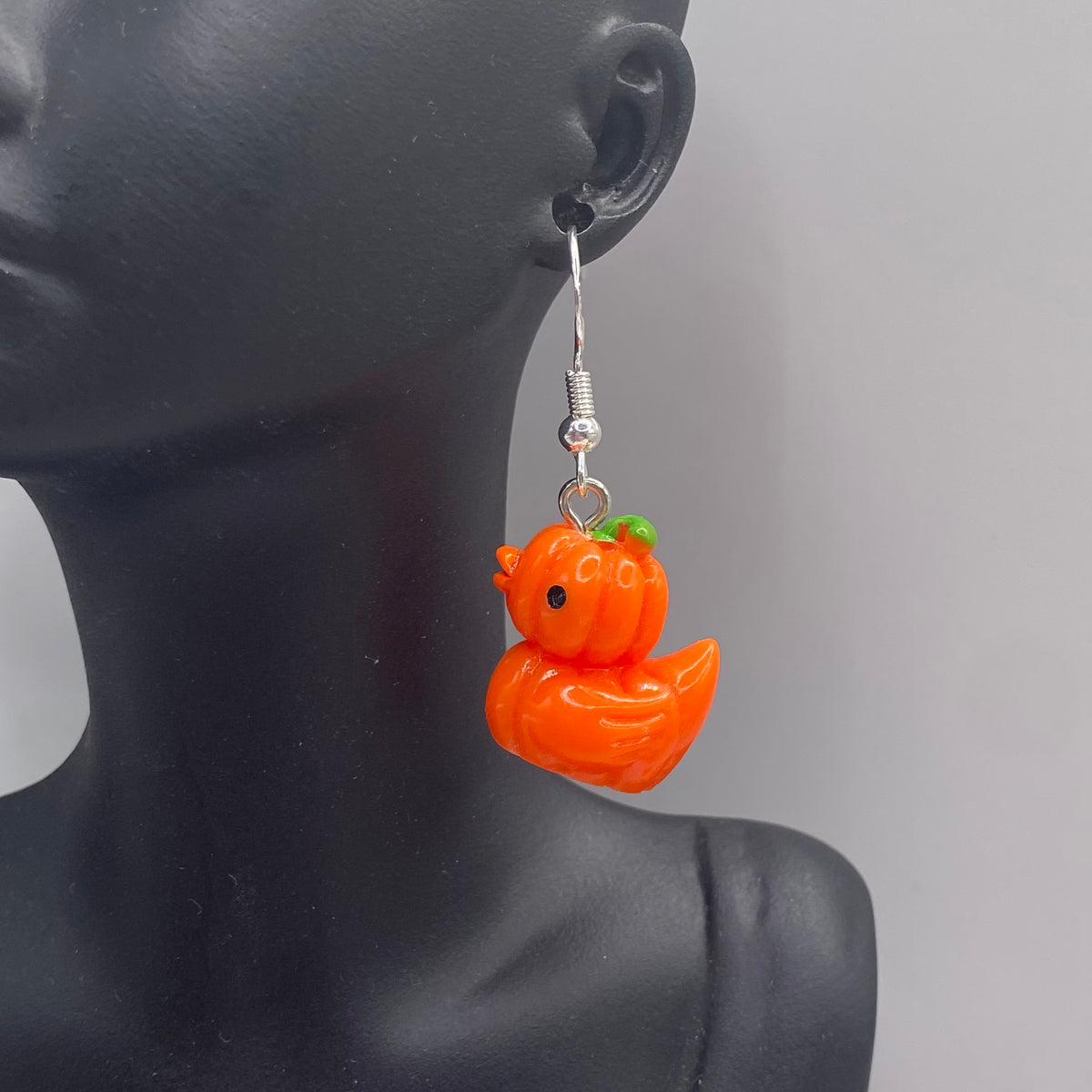 Pumpkin Duck Earrings